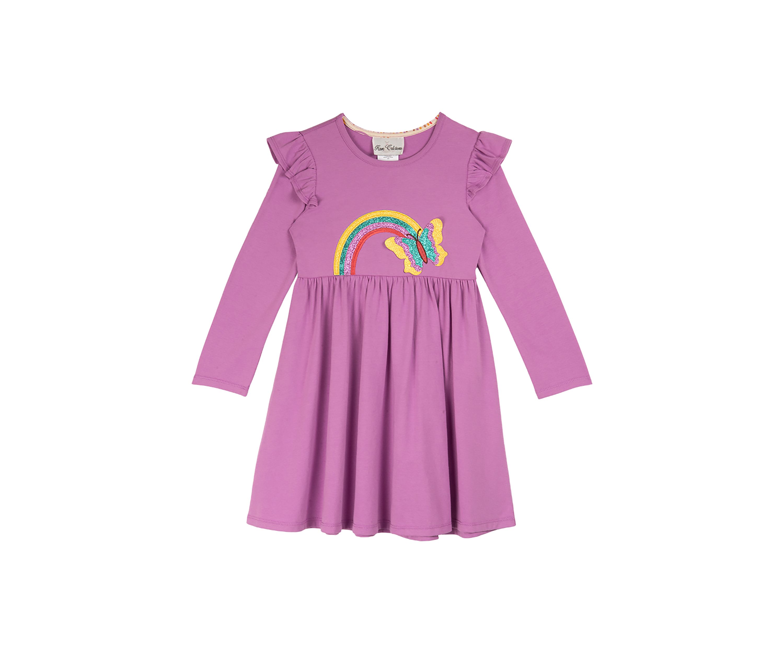 Toddler Girls Knit Rainbow Dress