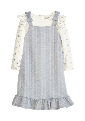 Rare Editions Girls 7-16 Bow Jumper Dress | belk