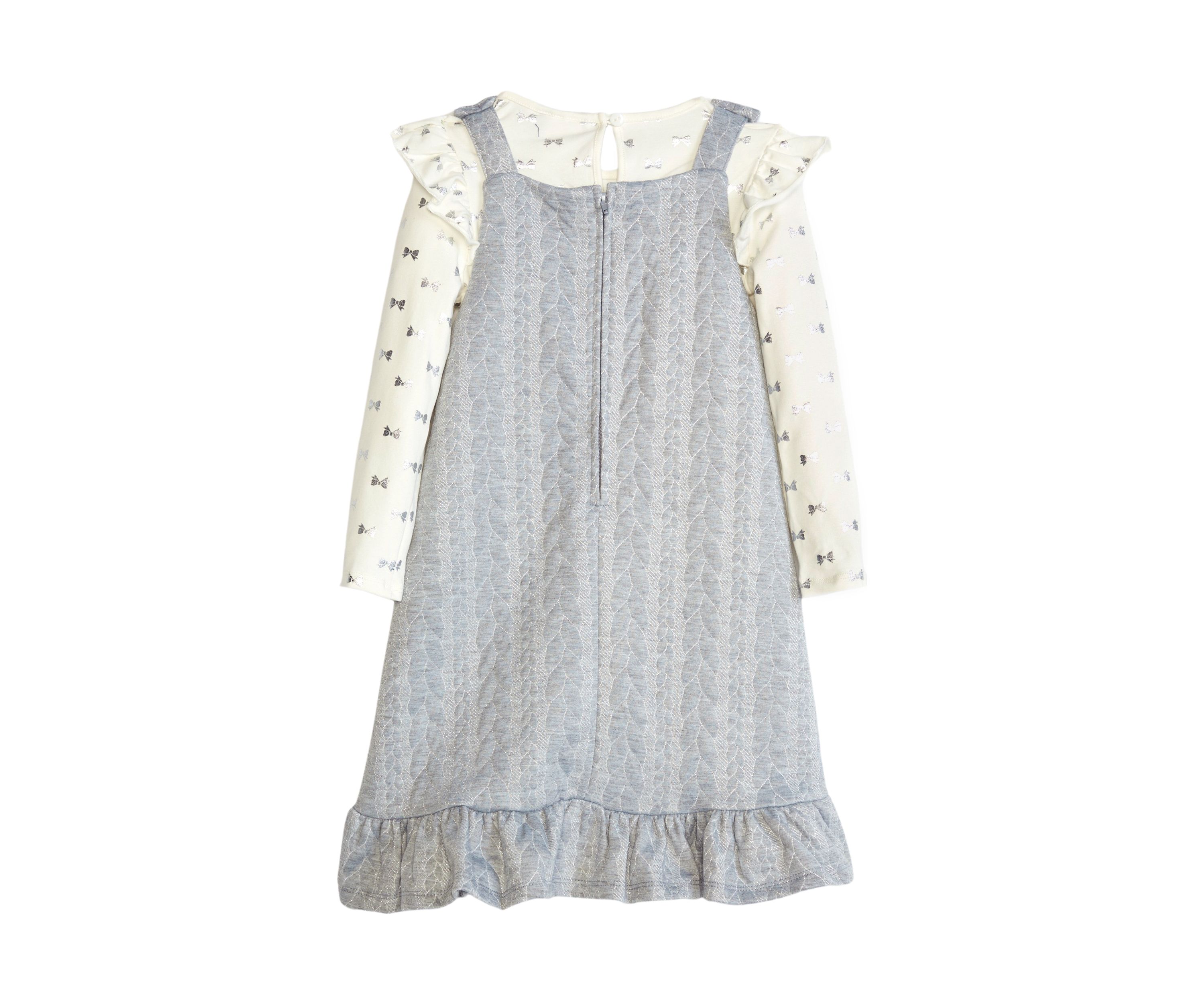 Girls 7-16 Bow Jumper Dress