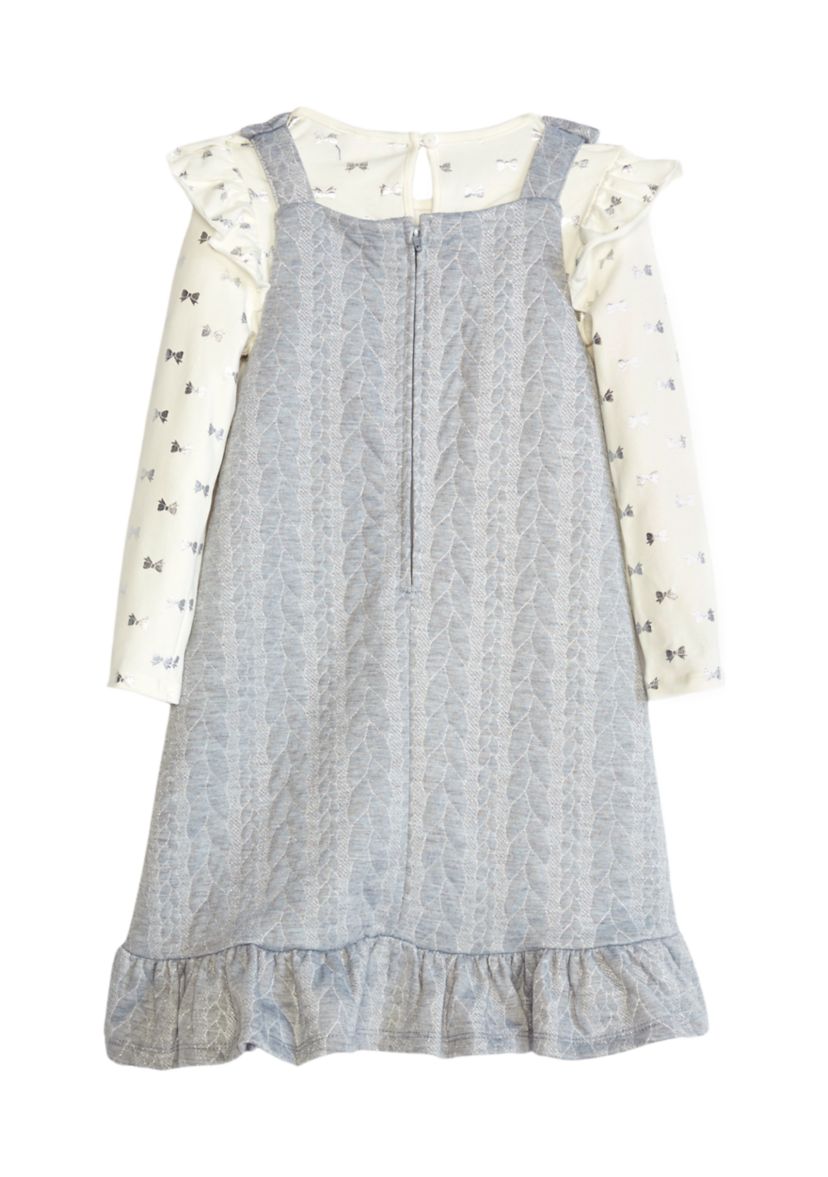 Girls 7-16 Bow Jumper Dress
