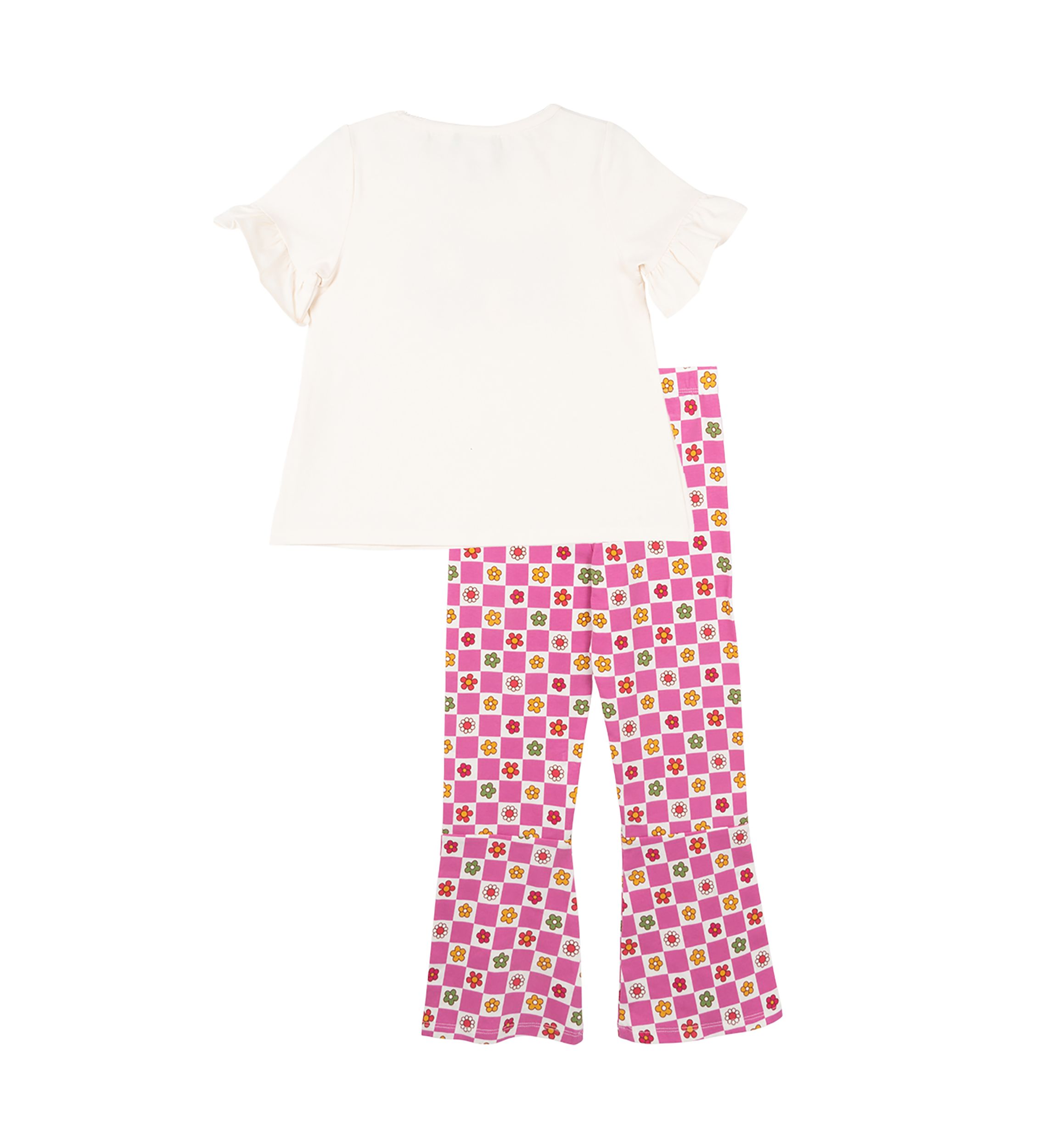 Toddler Girls Spread Joy Graphic T-Shirt and Printed Leggings Set