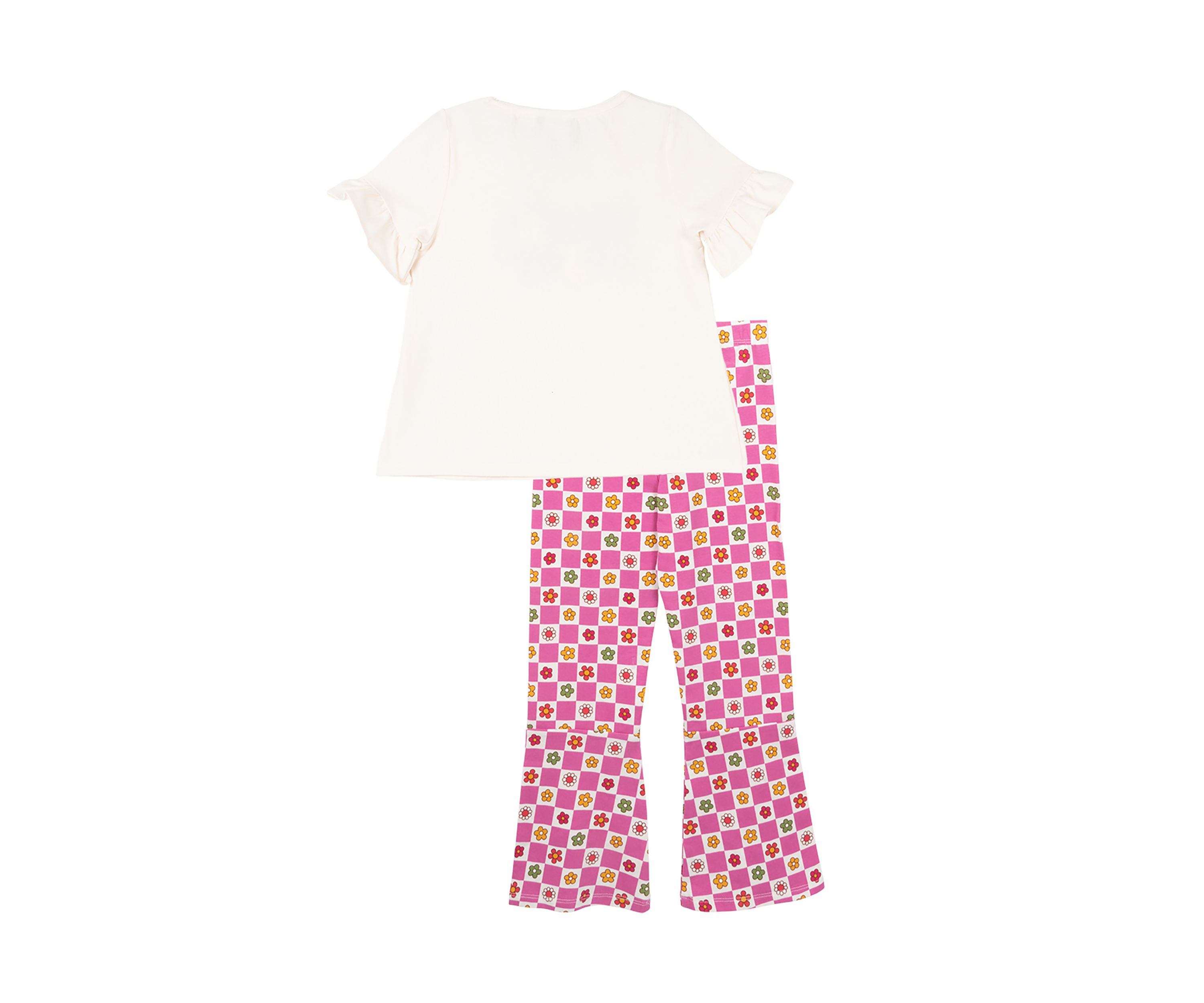 Toddler Girls Spread Joy Graphic T-Shirt and Printed Leggings Set