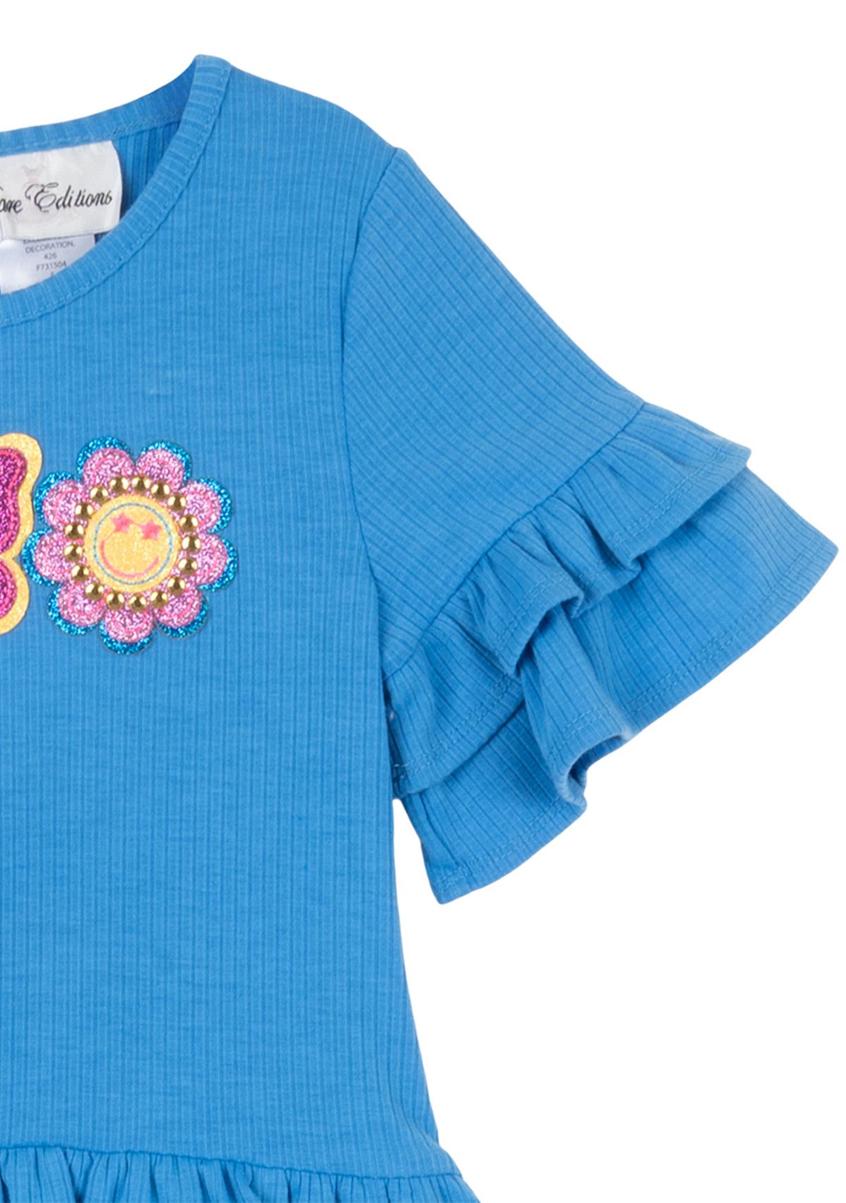 Toddler Girls Peace Appliqué Top and Printed Leggings Set