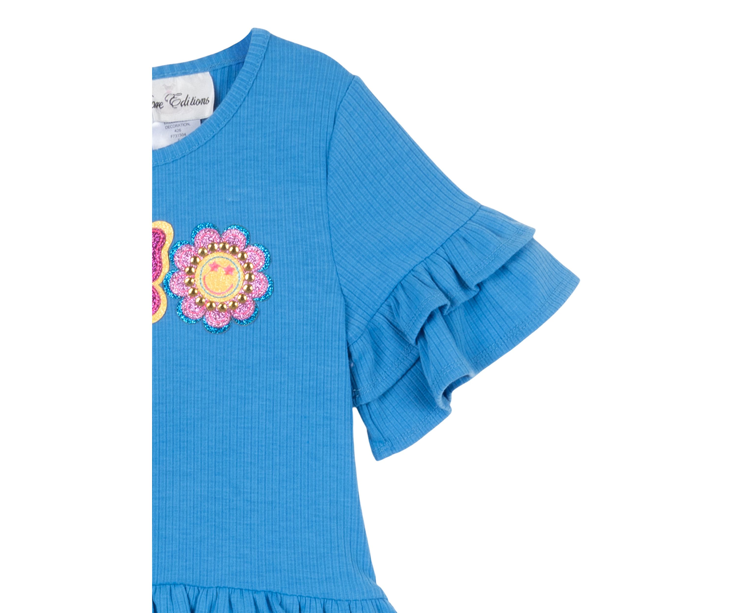 Toddler Girls Peace Appliqué Top and Printed Leggings Set