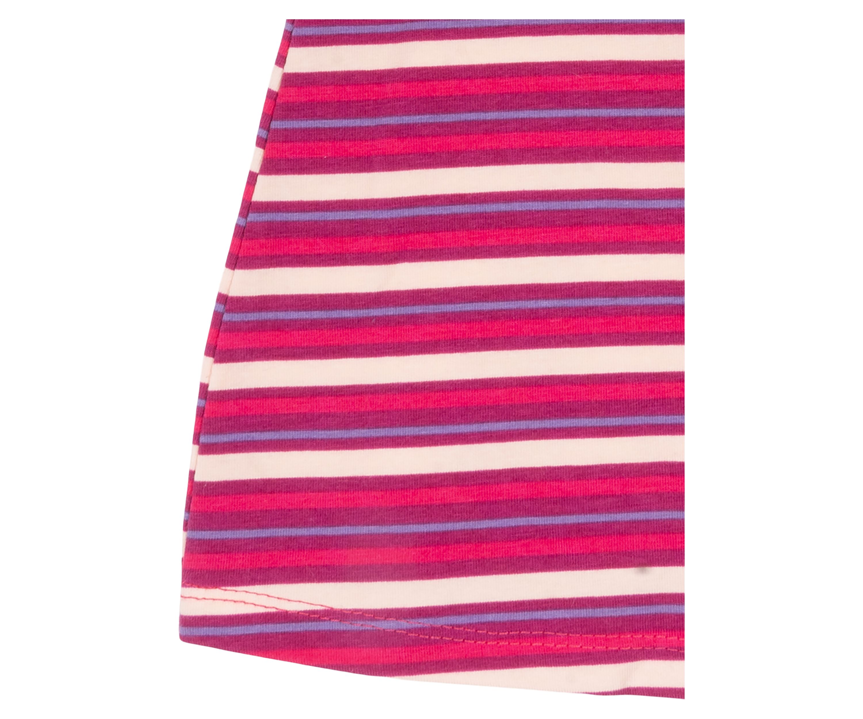 Toddler Girls Striped Ruched Sleeve Top