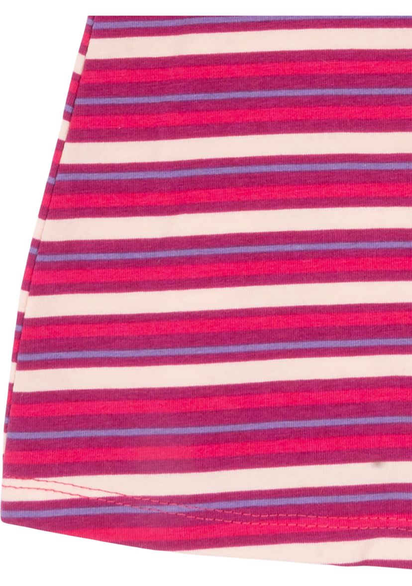 Toddler Girls Striped Ruched Sleeve Top
