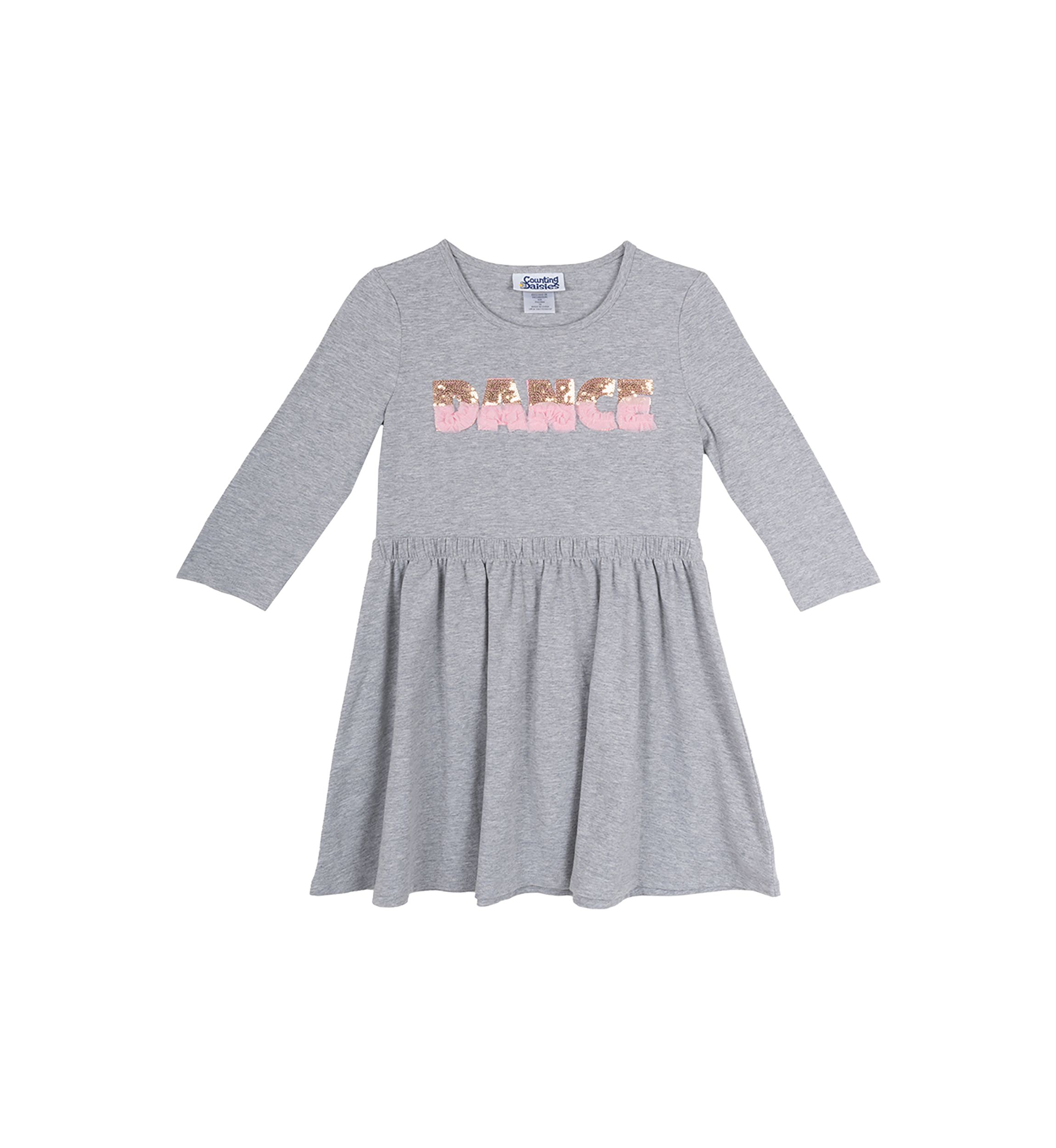 Toddler Girls Sequin Dance Graphic Dress