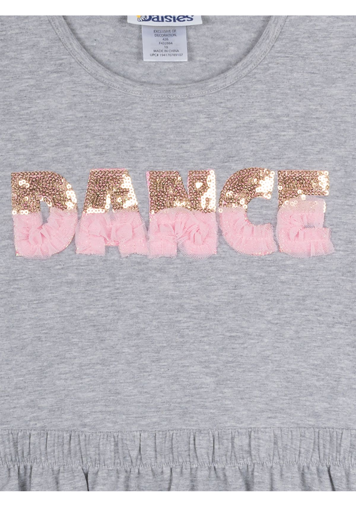 Toddler Girls Sequin Dance Graphic Dress