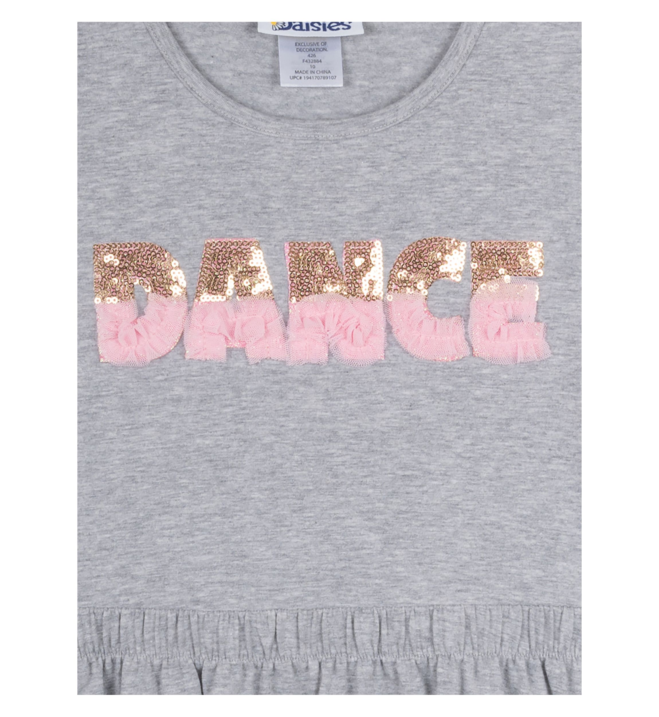 Toddler Girls Sequin Dance Graphic Dress