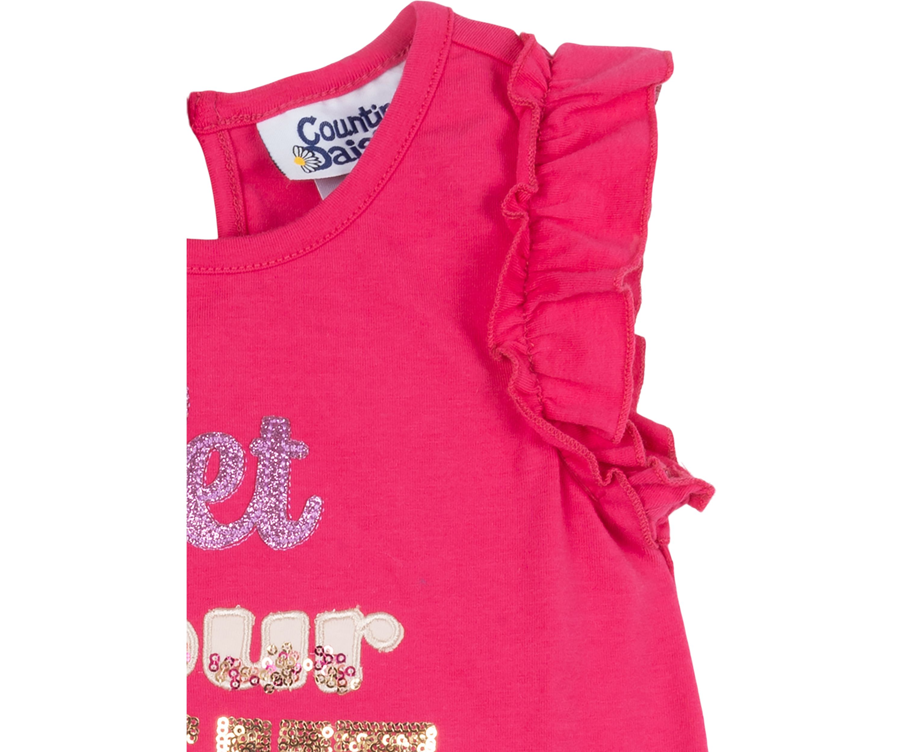 Toddler Girls Let Your Light Shine Sequin Graphic Dress