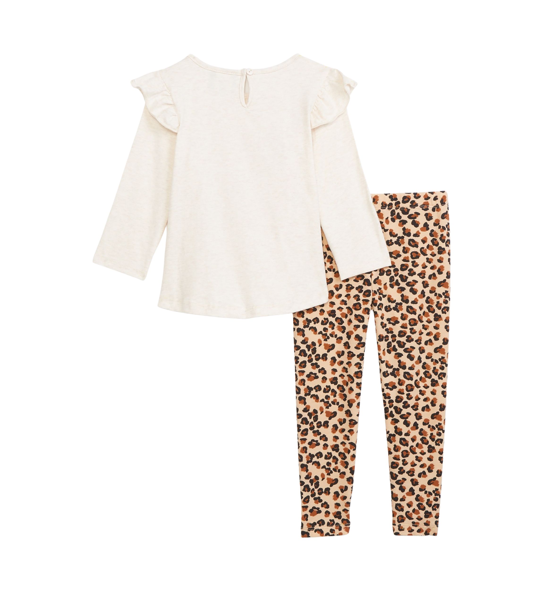 Toddler Girls Knit Cheetah Set