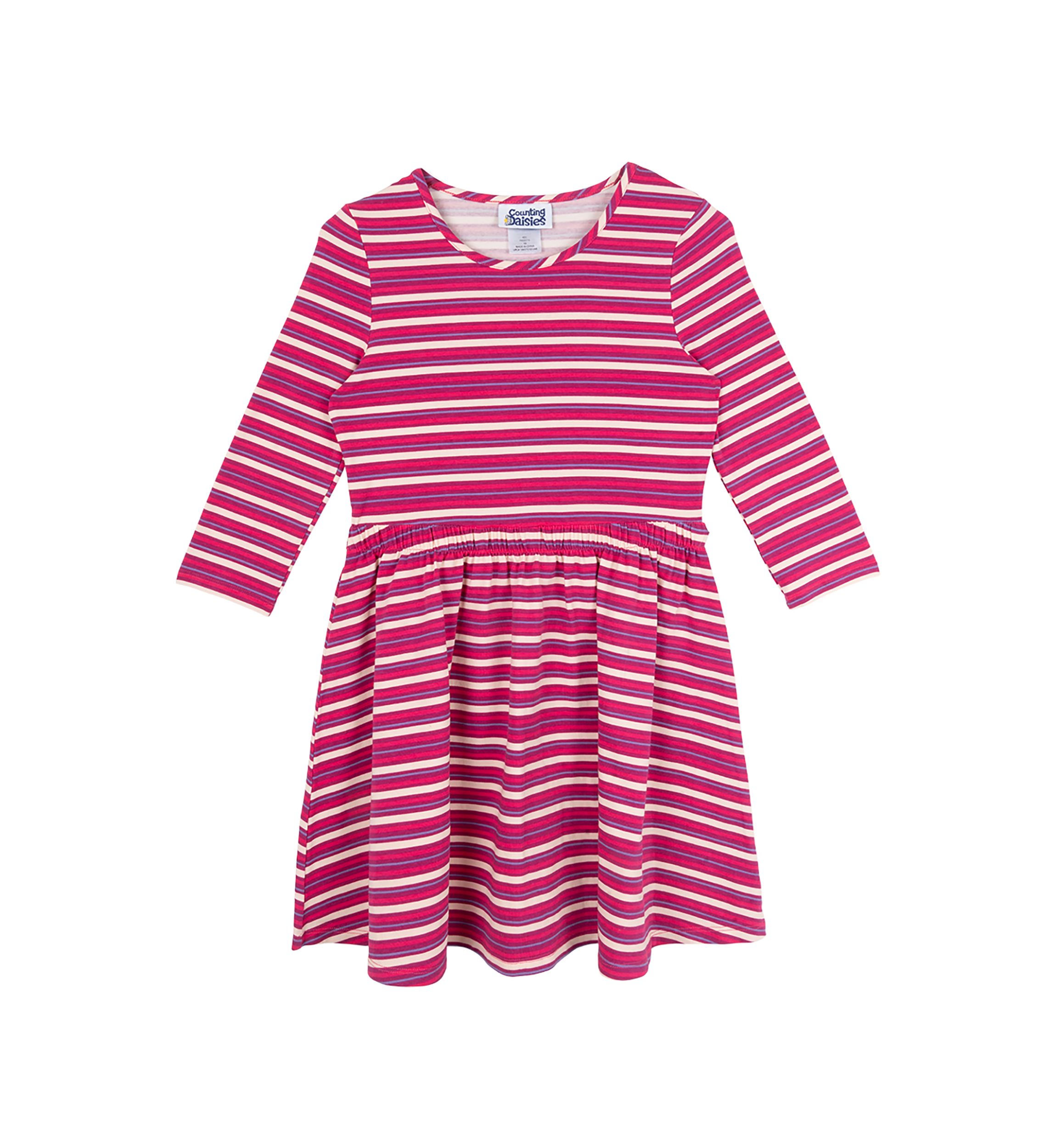 Toddler Girls Striped Dress