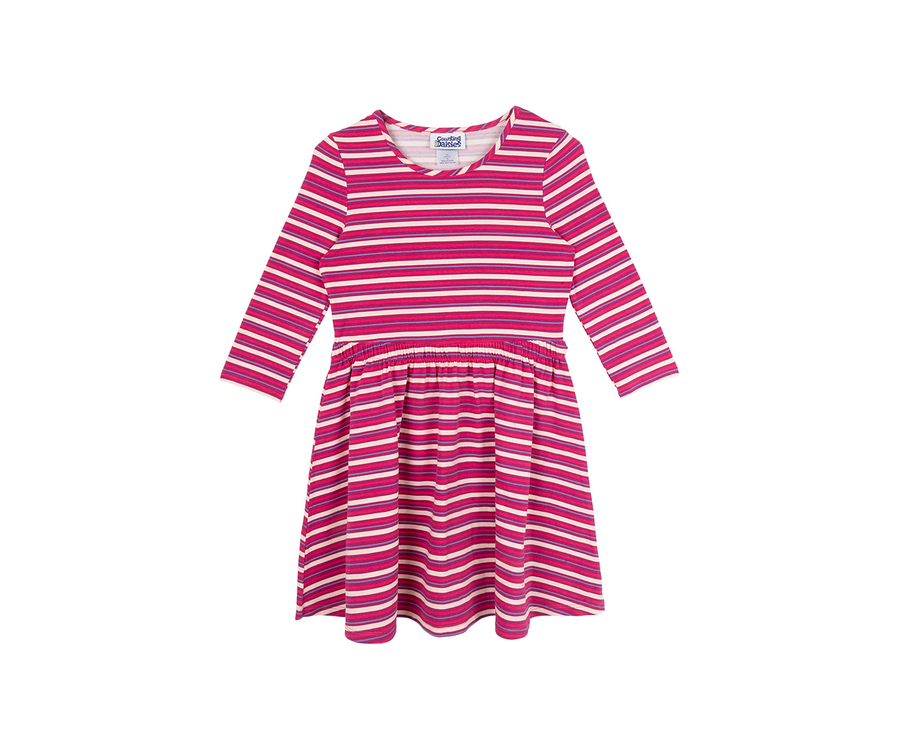 Toddler Girls Striped Dress