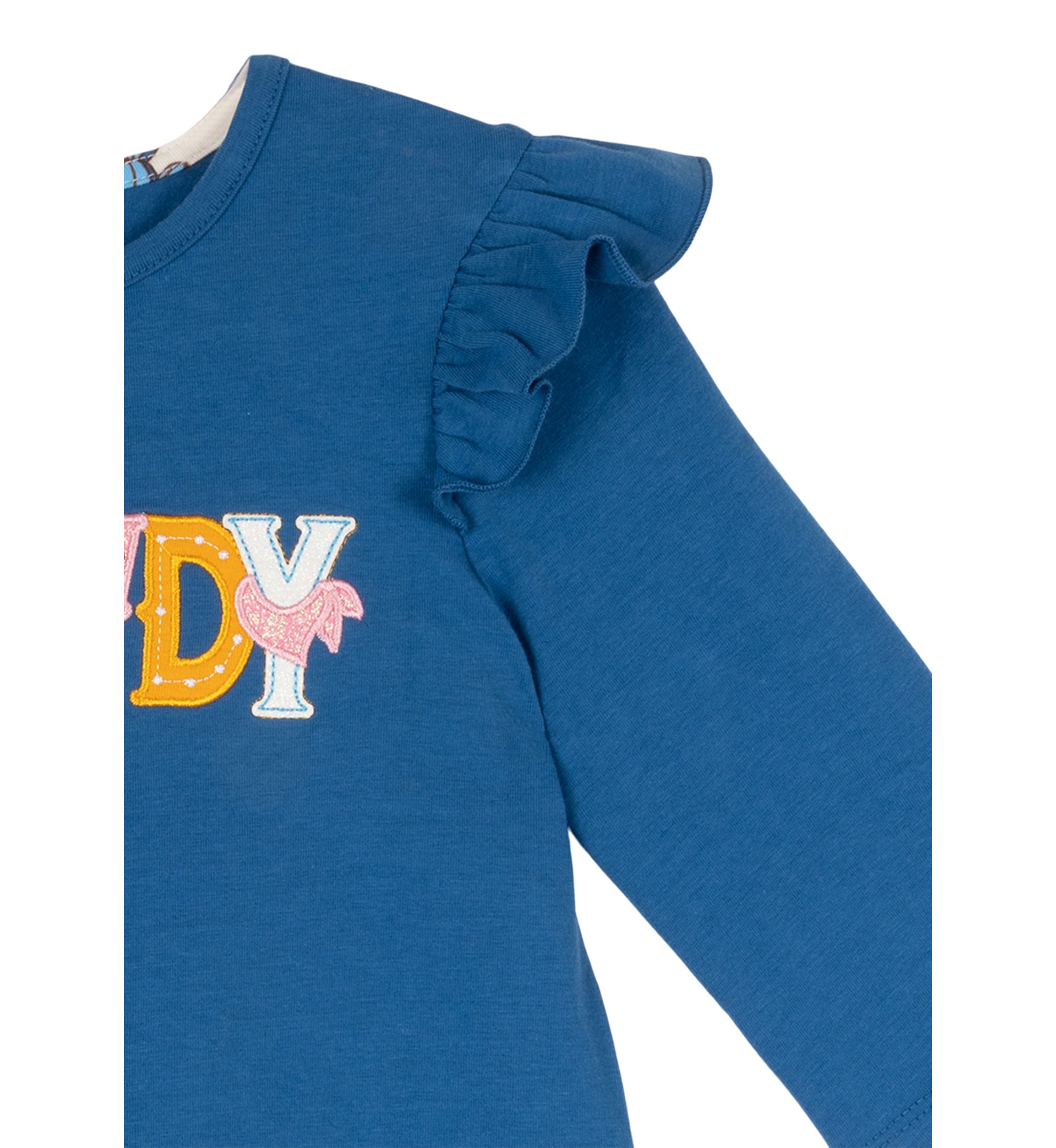Toddler Girls Howdy Long Sleeve Graphic Top