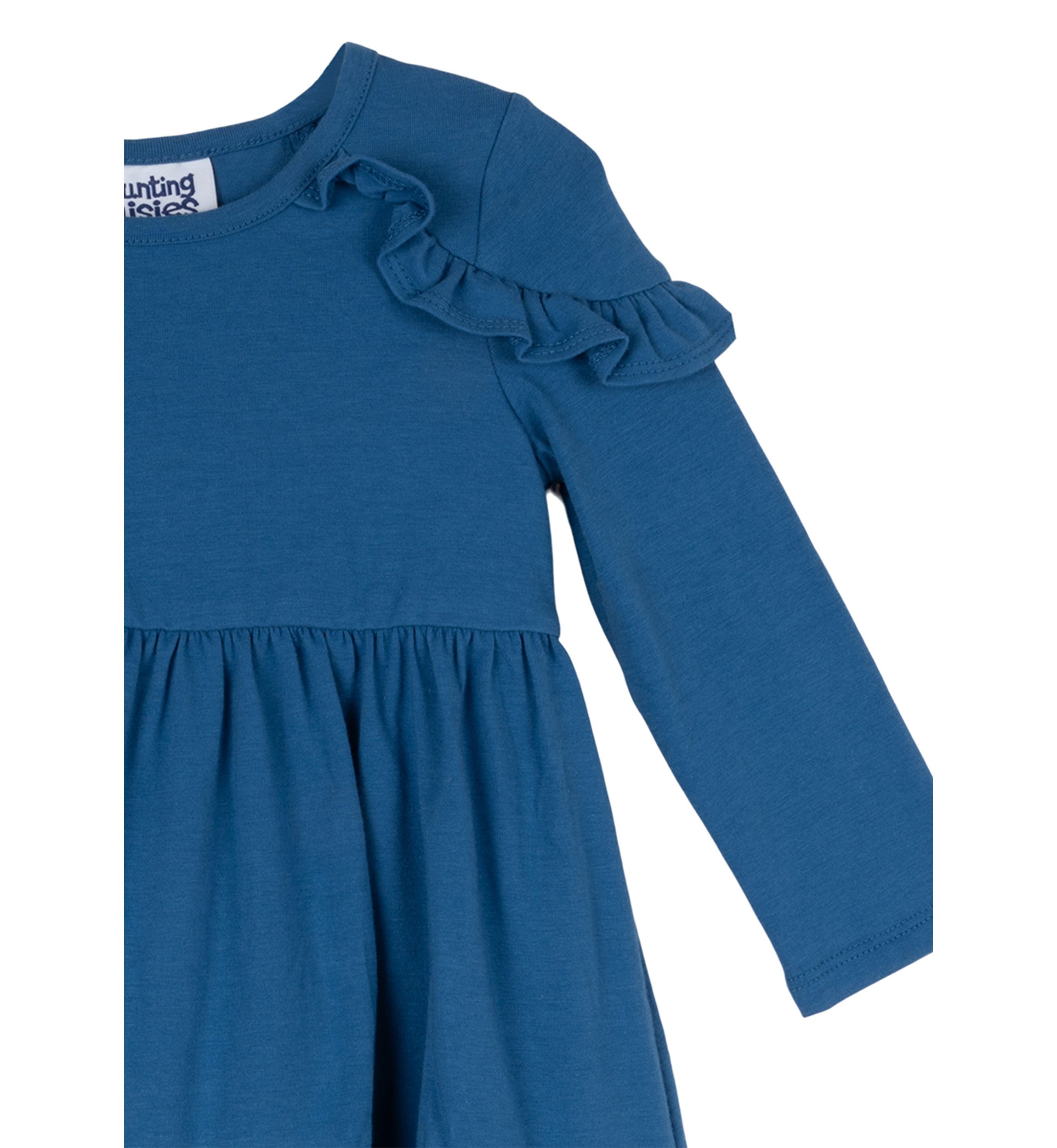 Toddler Girls Solid Ruffle Dress