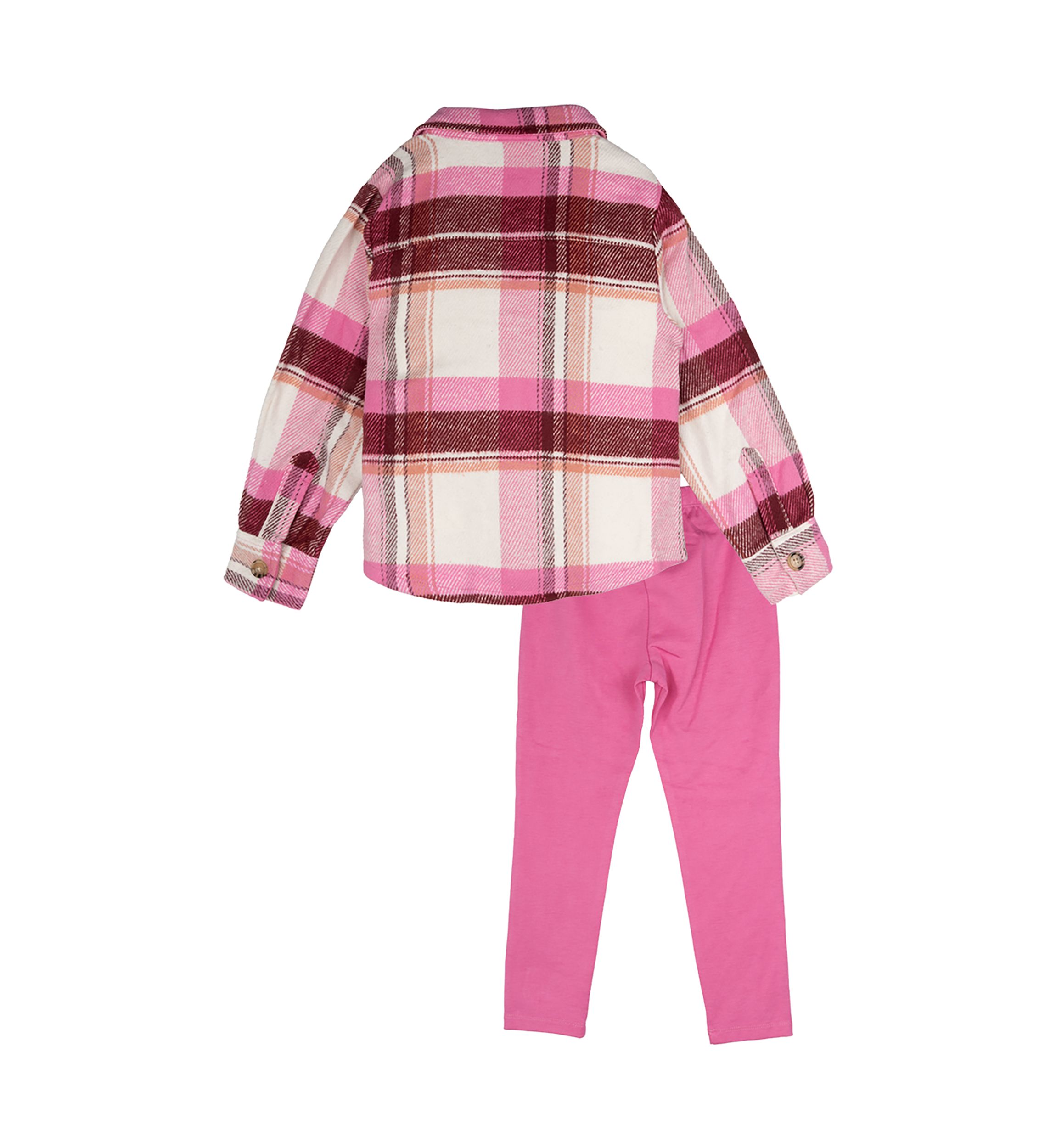 Toddler Girls 3 Piece Printed Flannel Set