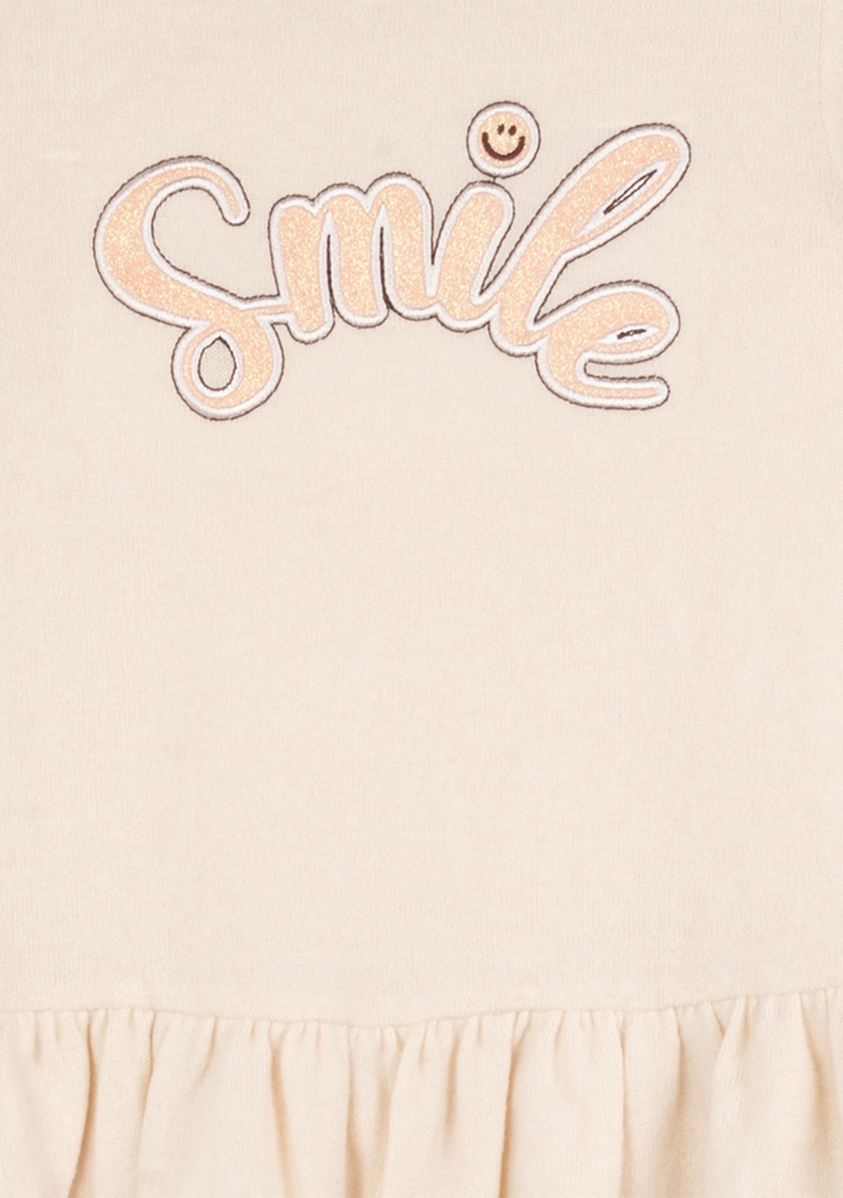 Toddler Girls Smile Graphic Sweatshirt Set