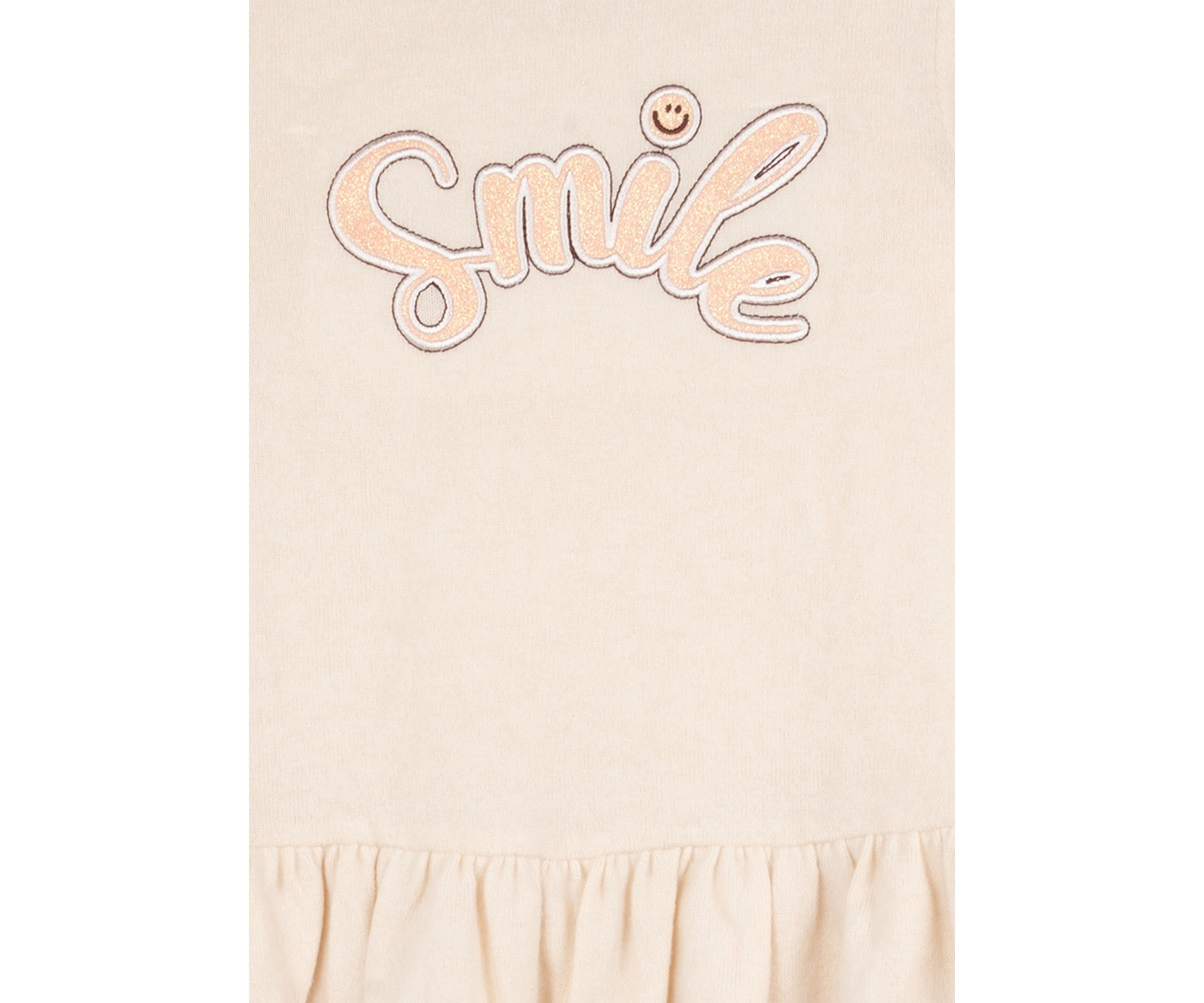 Toddler Girls Smile Graphic Sweatshirt Set