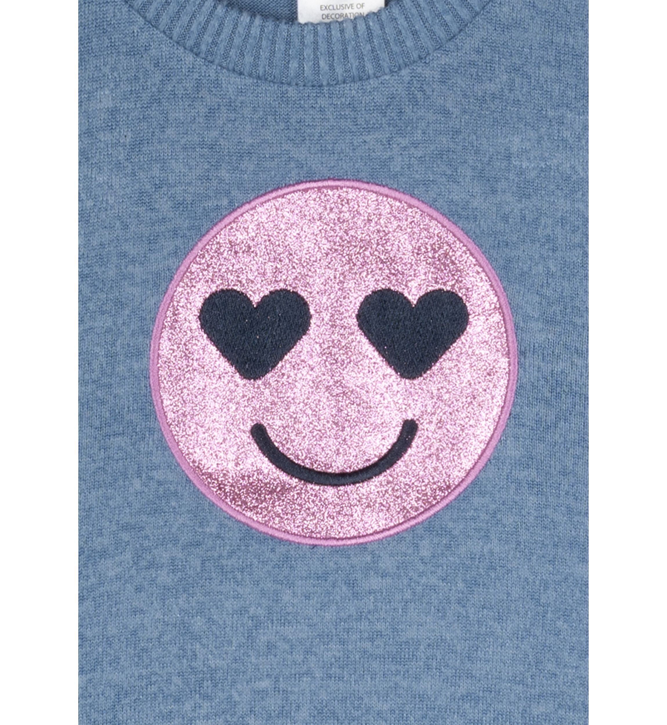 Toddler Girls Smiley Face Graphic Sweatshirt and Printed Leggings Set