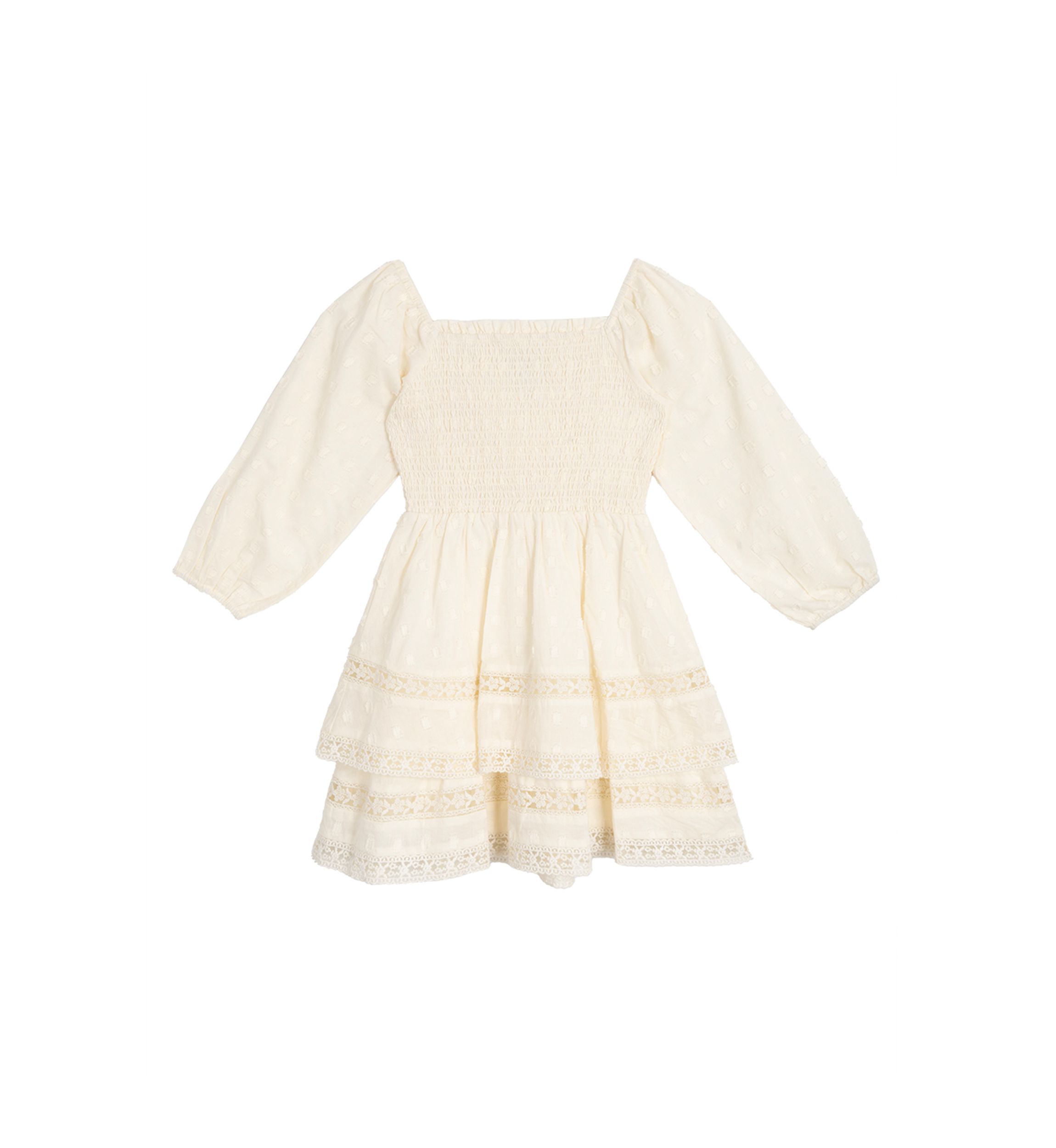 Toddler Girls Woven Clip Dot Dress