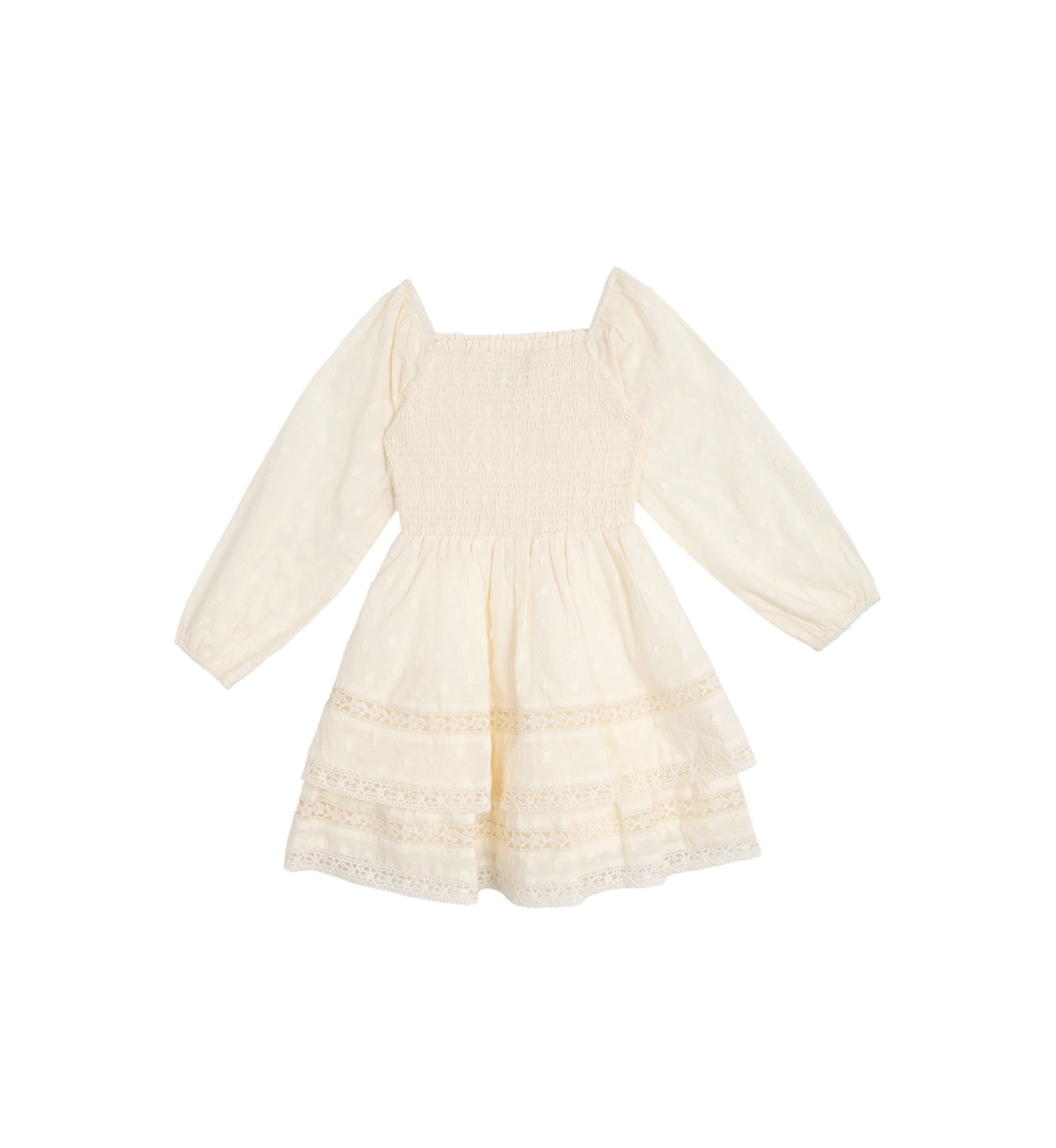 Toddler Girls Woven Clip Dot Dress