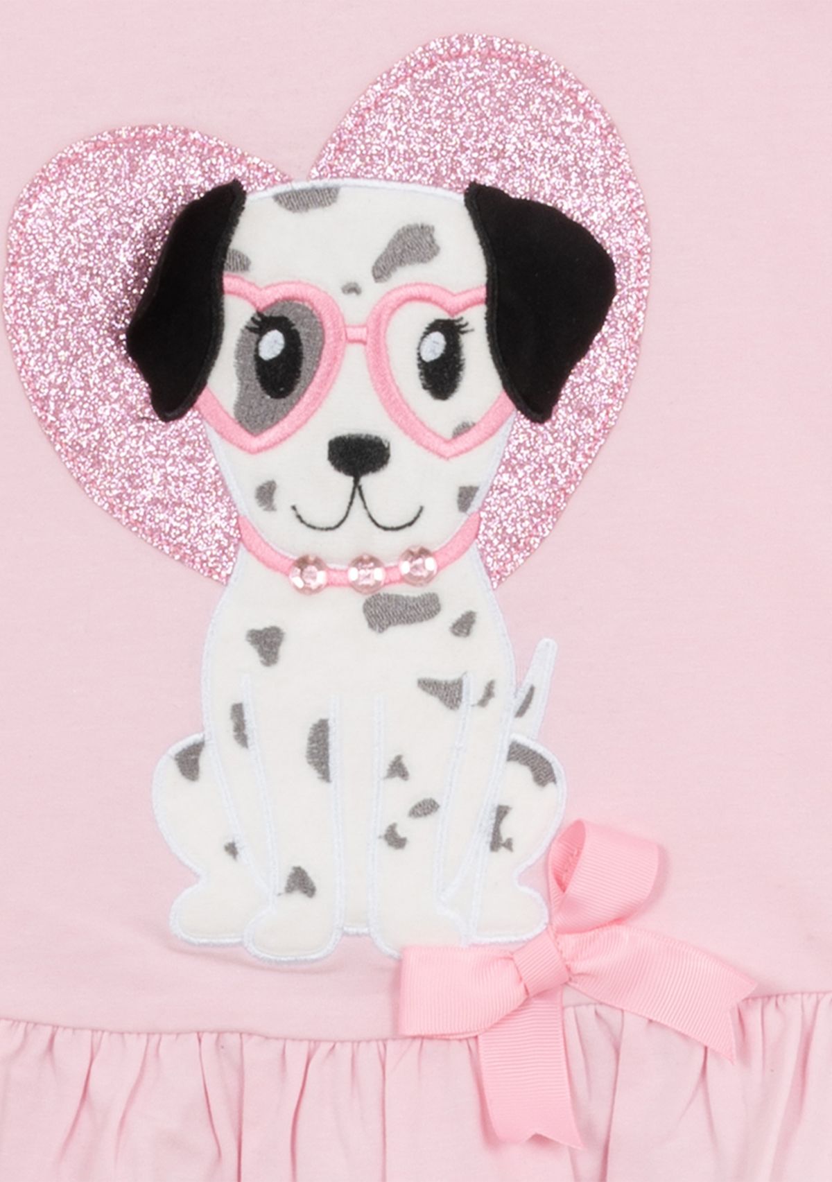 Toddler Girls Dalmatian 2 Piece Appliqué Set