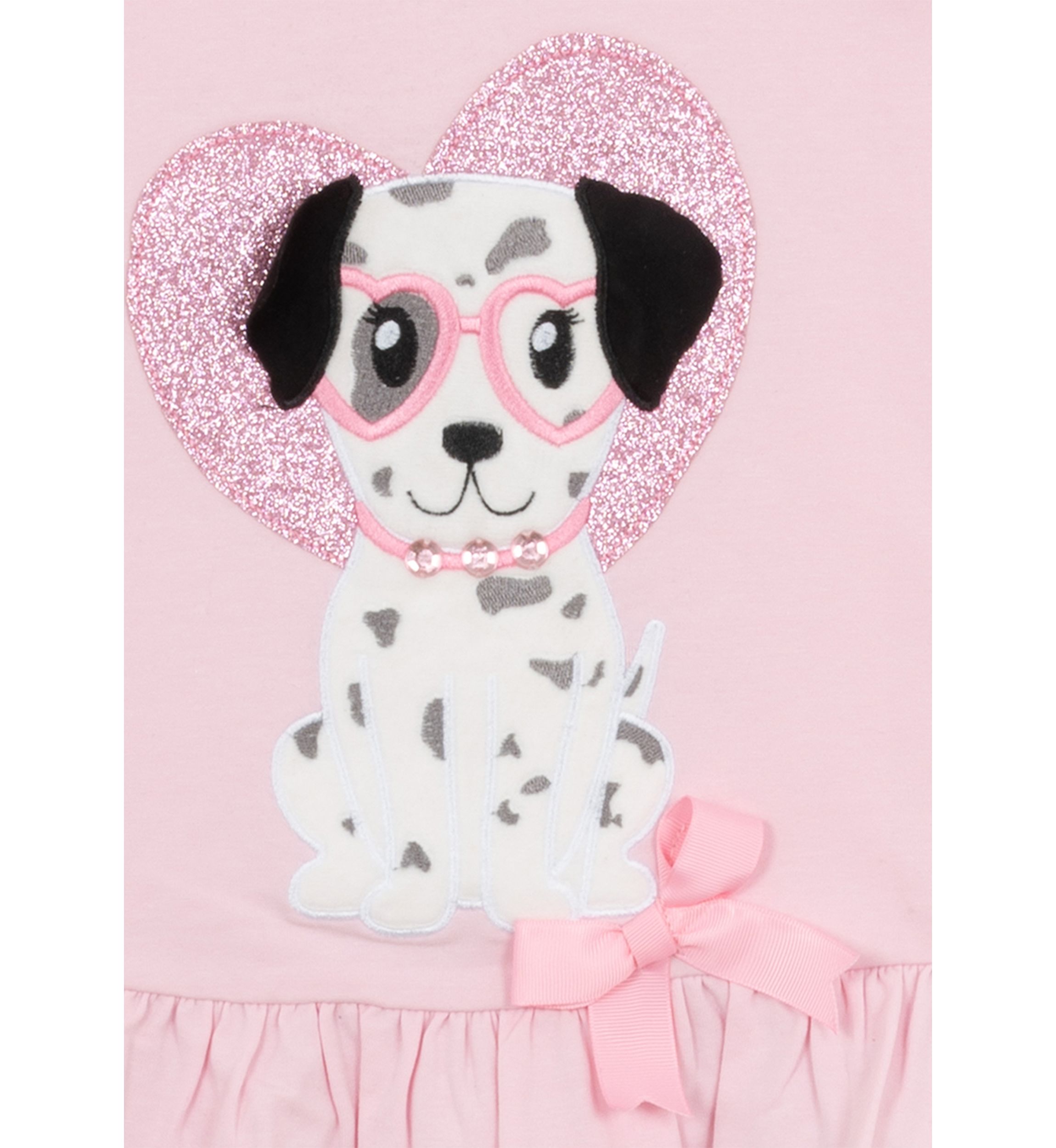 Toddler Girls Dalmatian 2 Piece Appliqué Set