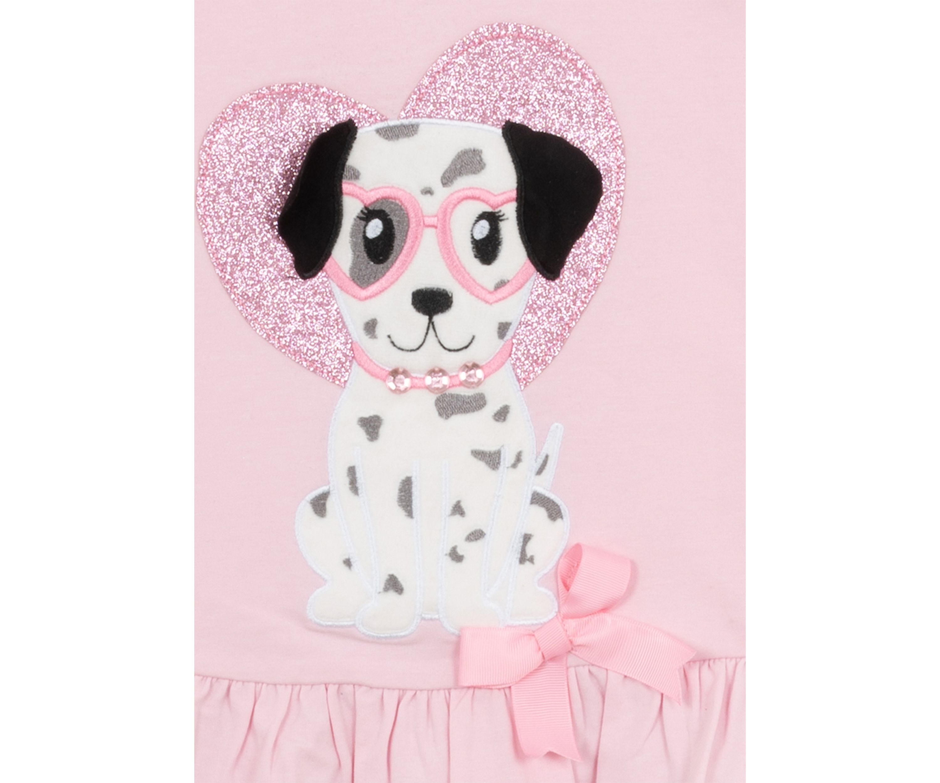Toddler Girls Dalmatian 2 Piece Appliqué Set