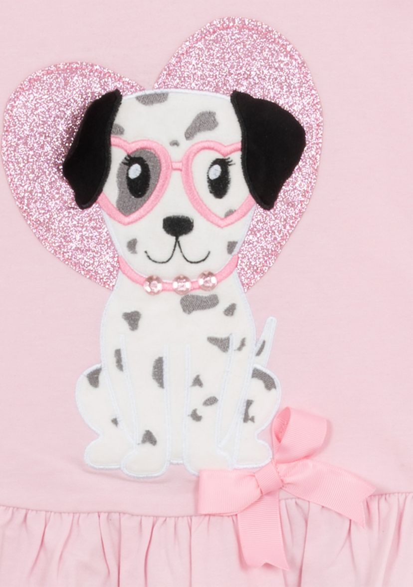 Toddler Girls Dalmatian 2 Piece Appliqué Set