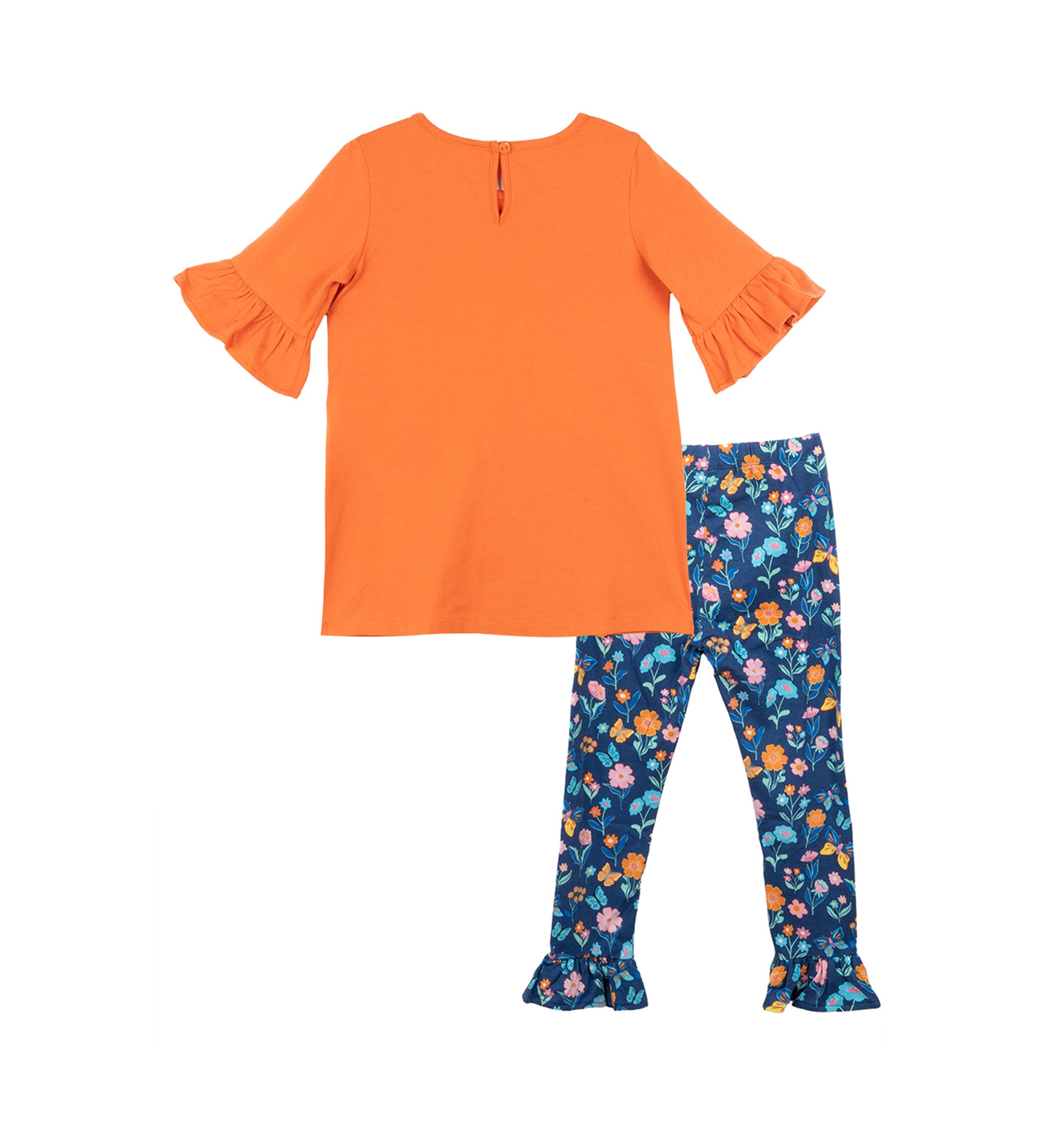 Toddler Girls 2 Piece Giraffe Appliqué Set