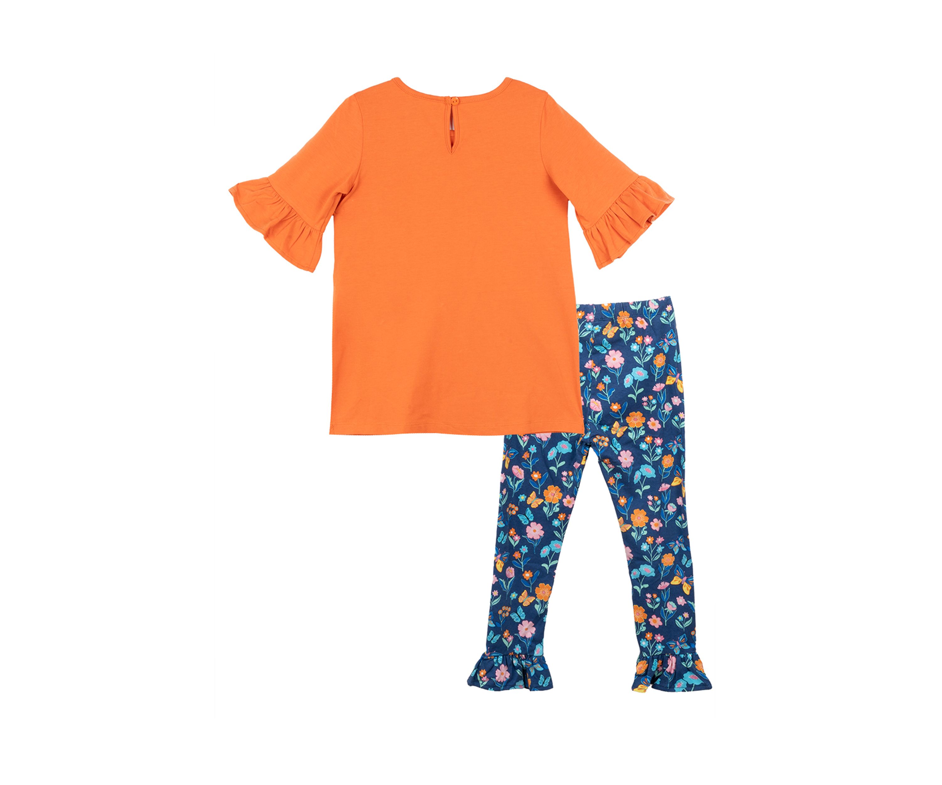 Toddler Girls 2 Piece Giraffe Appliqué Set