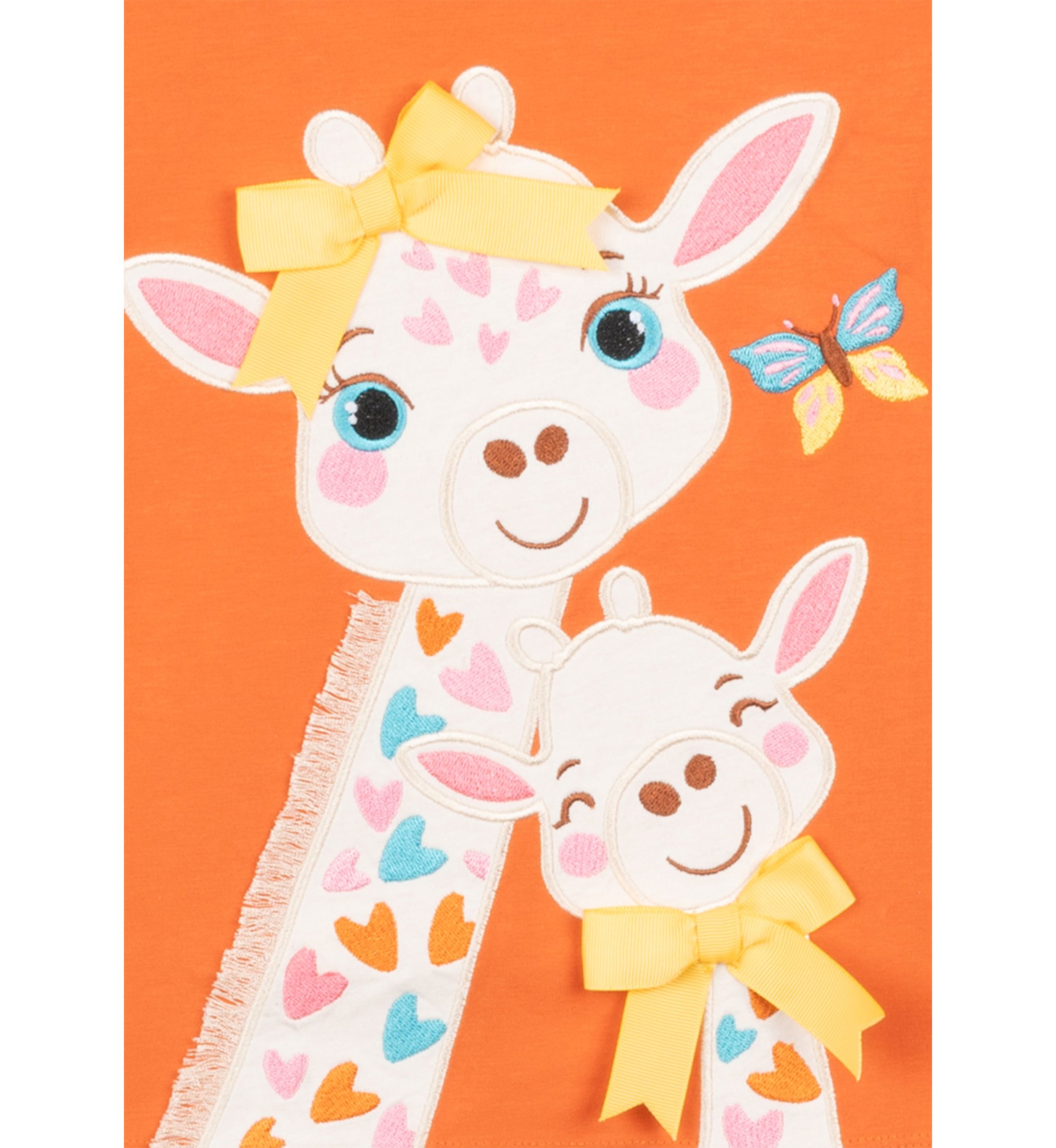 Toddler Girls 2 Piece Giraffe Appliqué Set