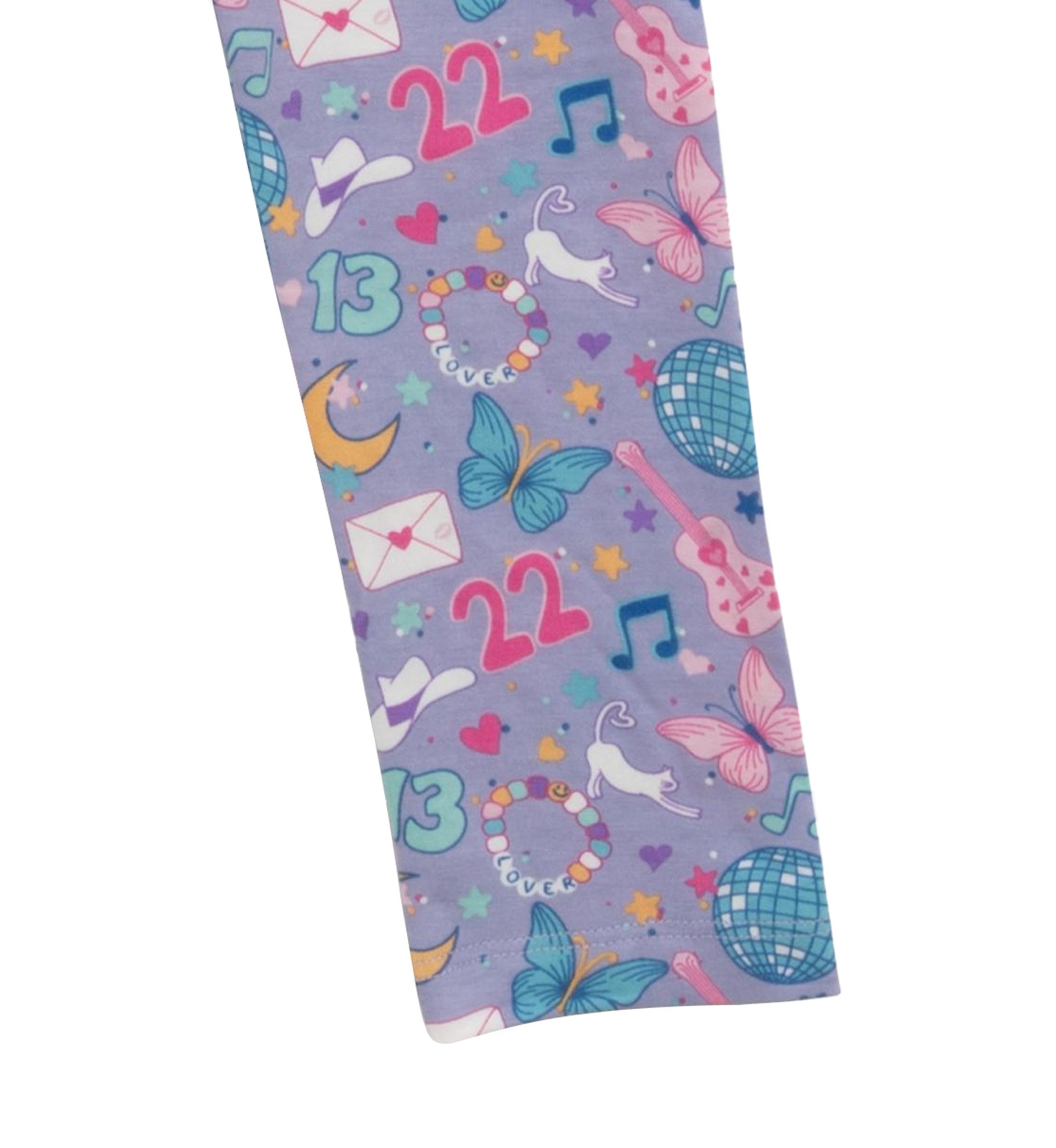 Toddler Girls 2 Piece Cat Appliqué Set