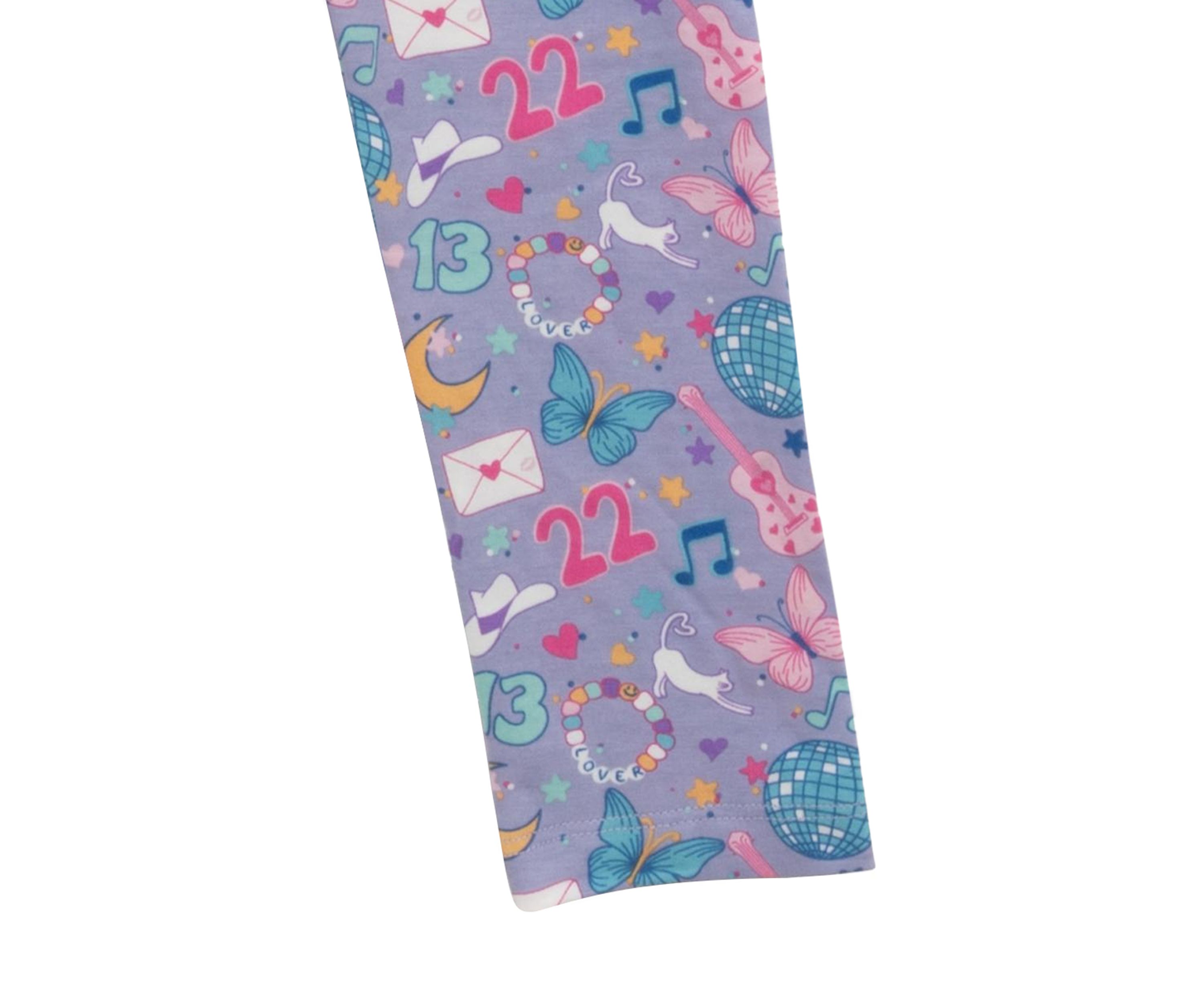 Toddler Girls 2 Piece Cat Appliqué Set