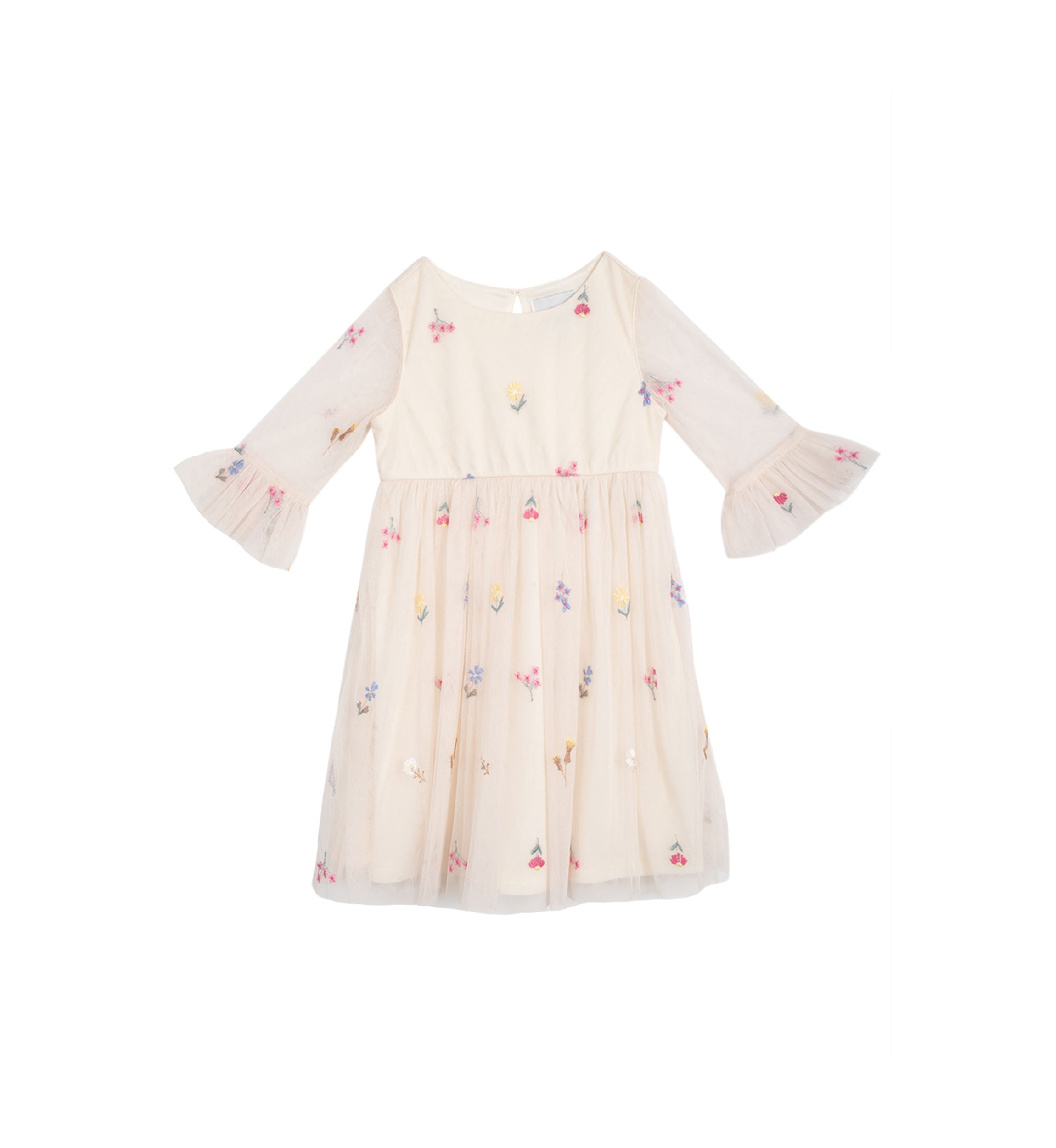 Toddler Girls Floral Printed Dress and Denim Vest Set