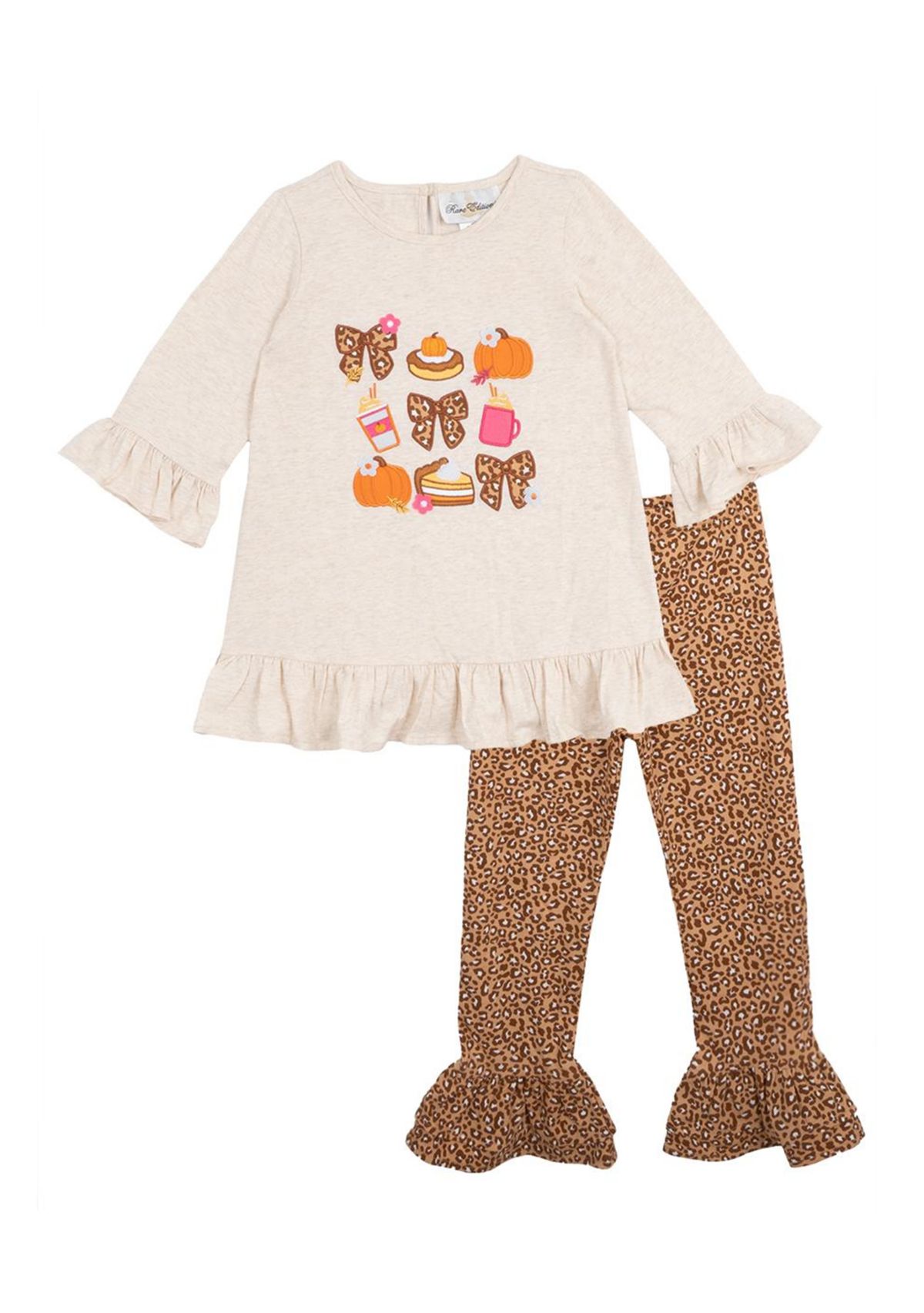 Toddler Girls Harvest Appliqué Top and Leggings Set