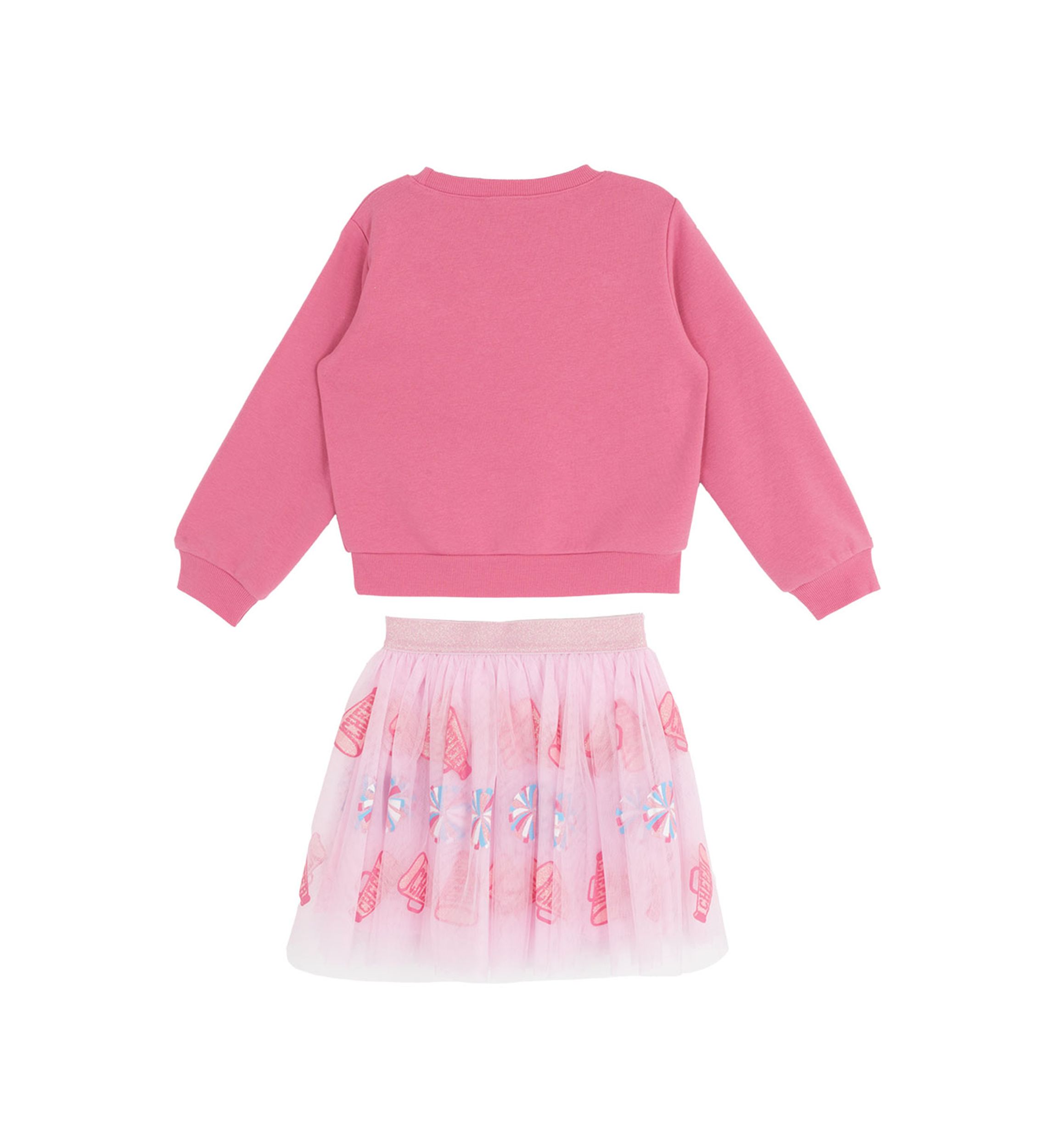 Toddler Girls Touchdown Graphic Sweatshirt and Skirt Set