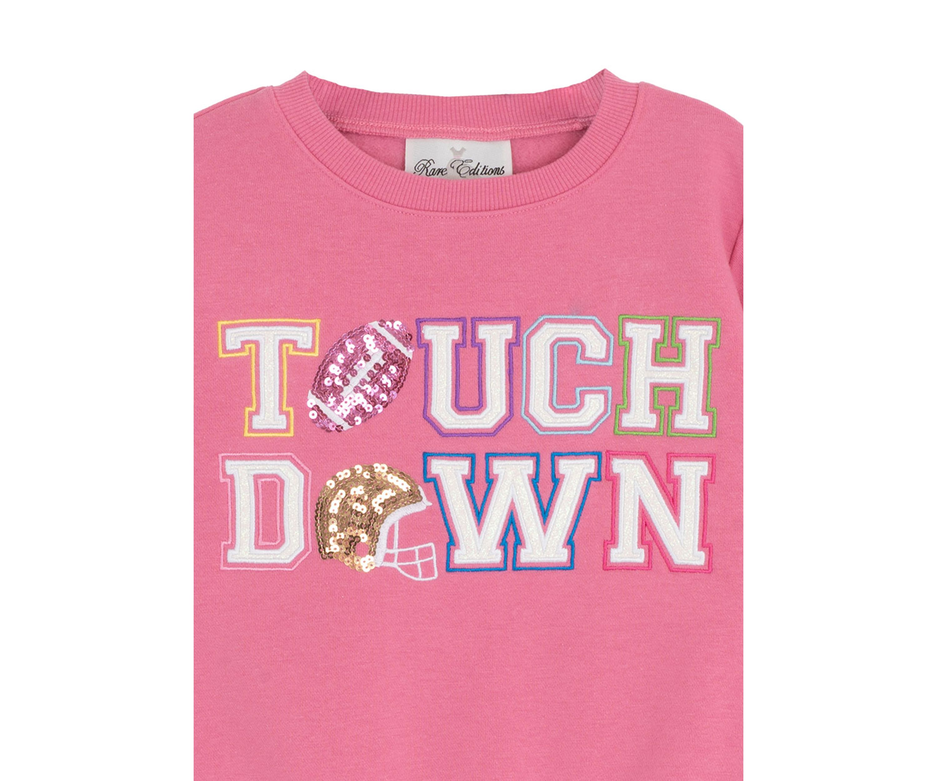 Toddler Girls Touchdown Graphic Sweatshirt and Skirt Set