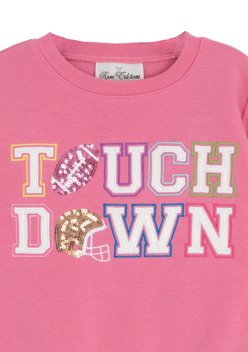 Toddler Girls Touchdown Graphic Sweatshirt and Skirt Set