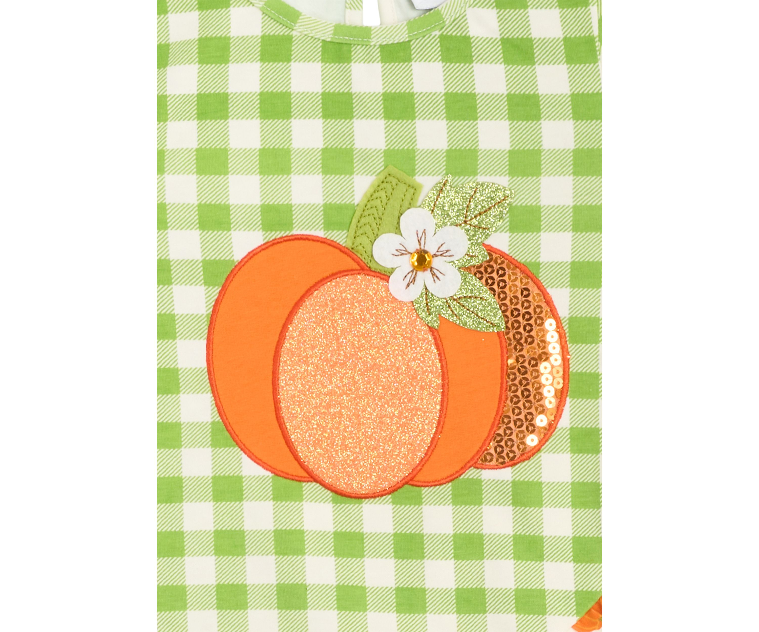 Toddler Girls Gingham Appliqué Top and Leggings Set