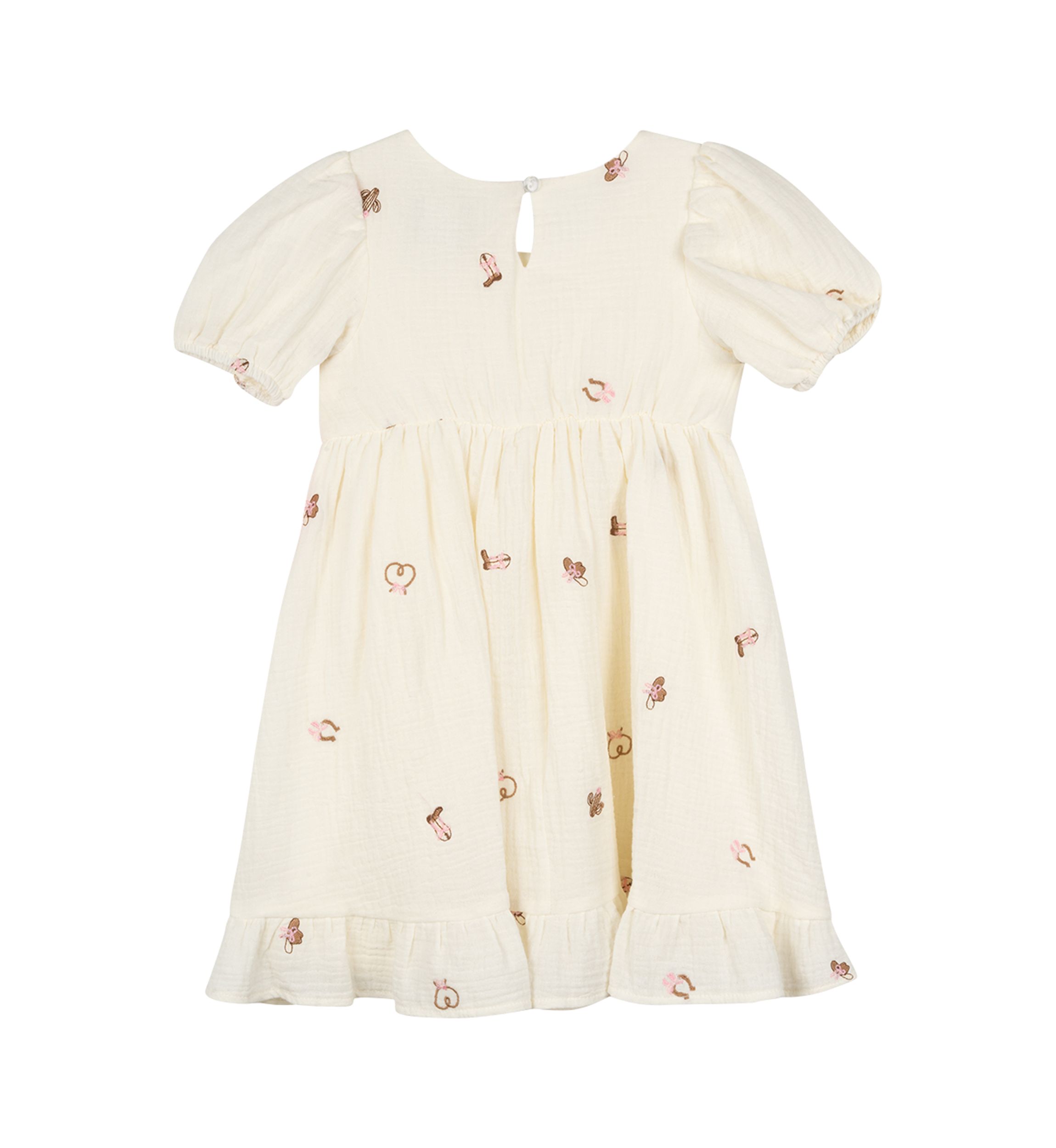 Toddler Girls Western Theme Gauze Dress