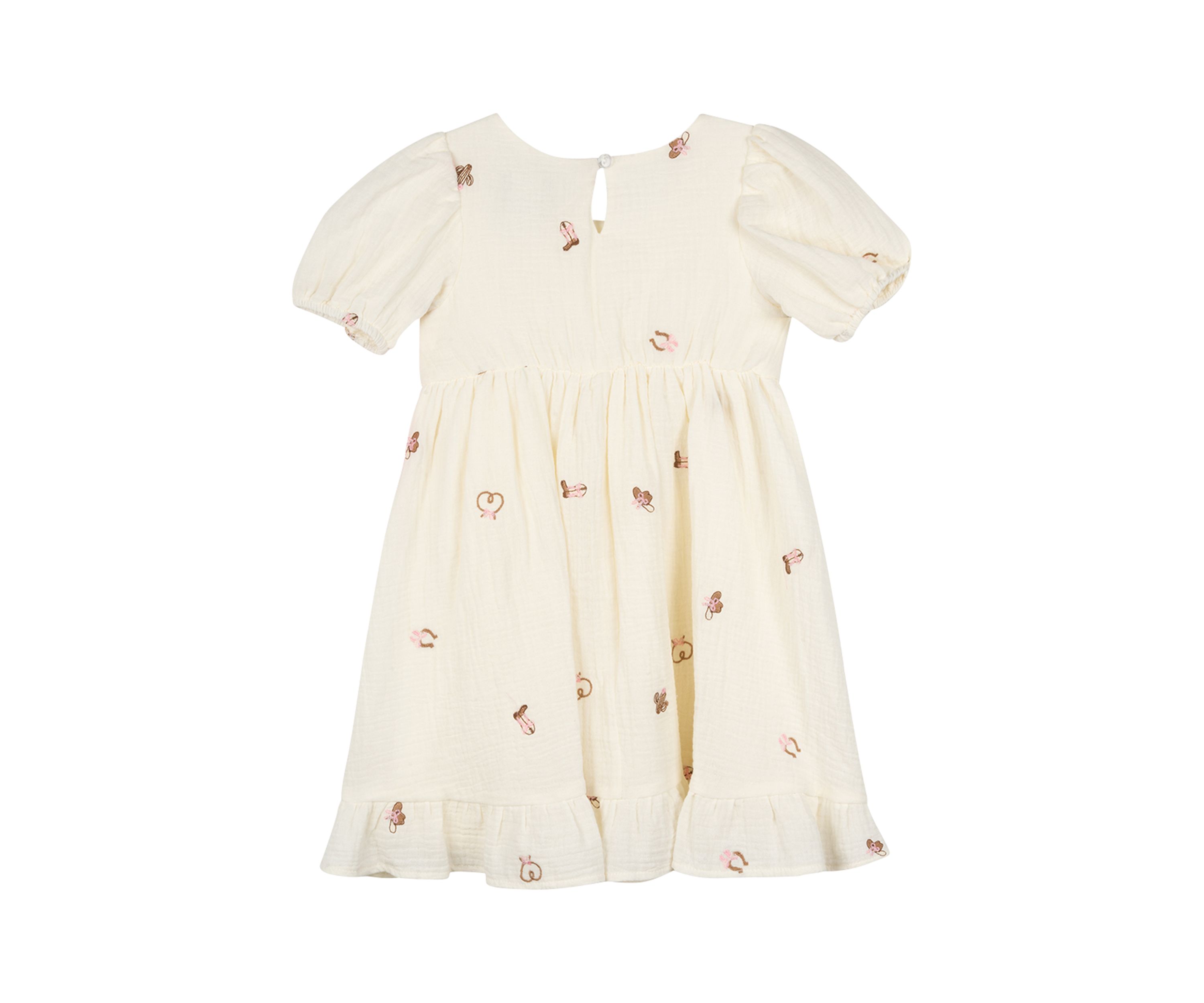 Toddler Girls Western Theme Gauze Dress