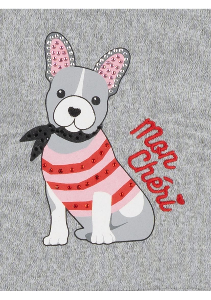 Toddler Girls Doggie Graphic T-Shirt and Printed Leggings Set