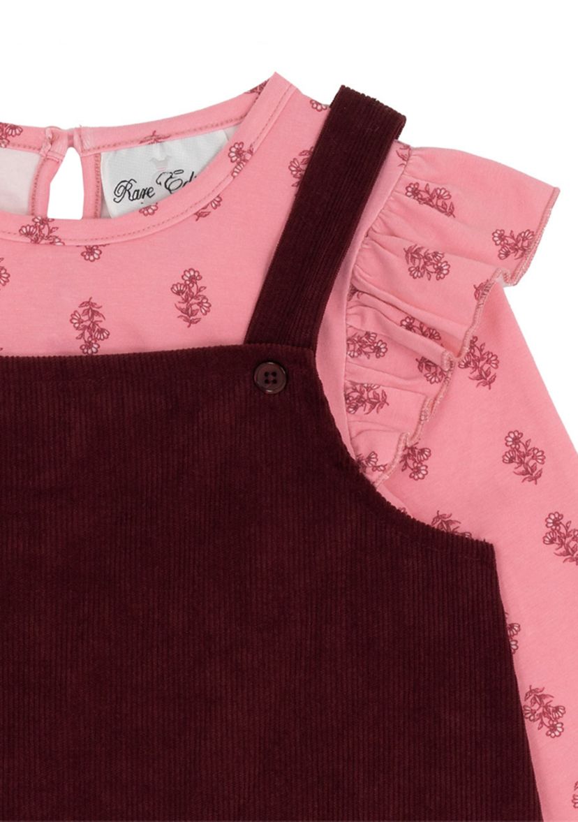 Toddler Girls Horse Jumper Dress Set
