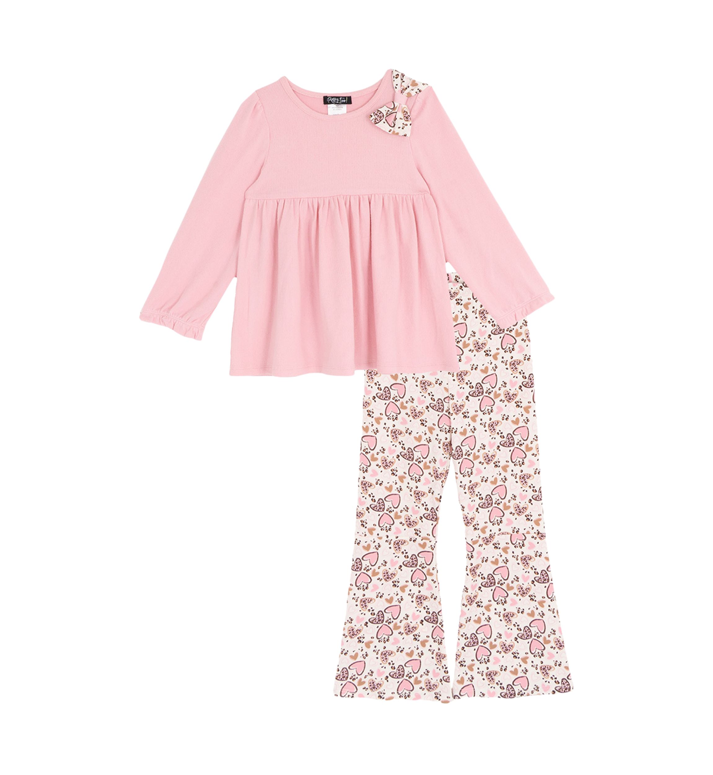 Toddler Girls Bow Top and Legging Set 
