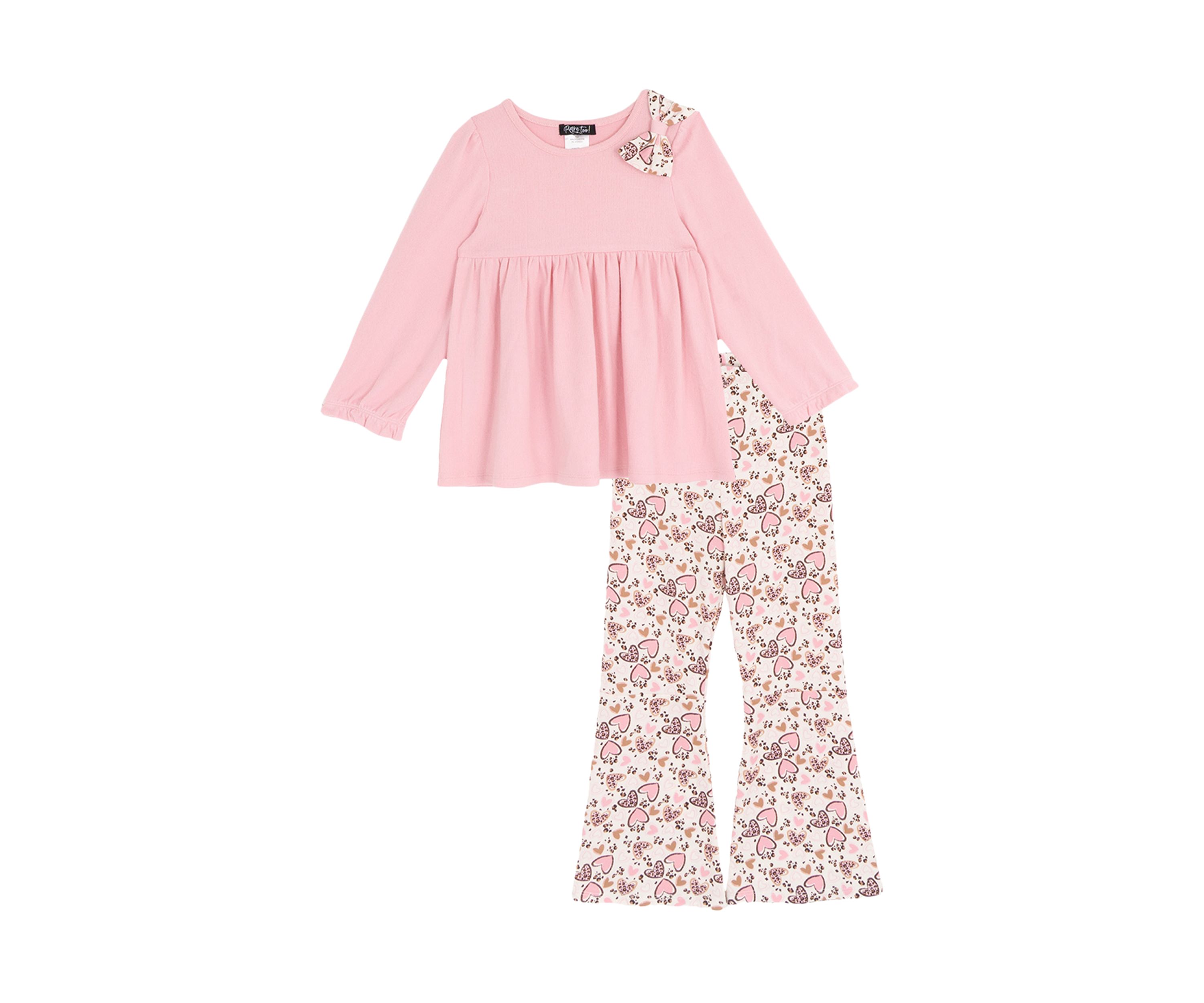 Toddler Girls Bow Top and Legging Set 