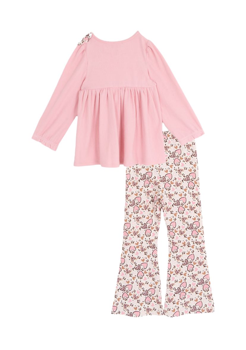 Toddler Girls Bow Top and Legging Set 