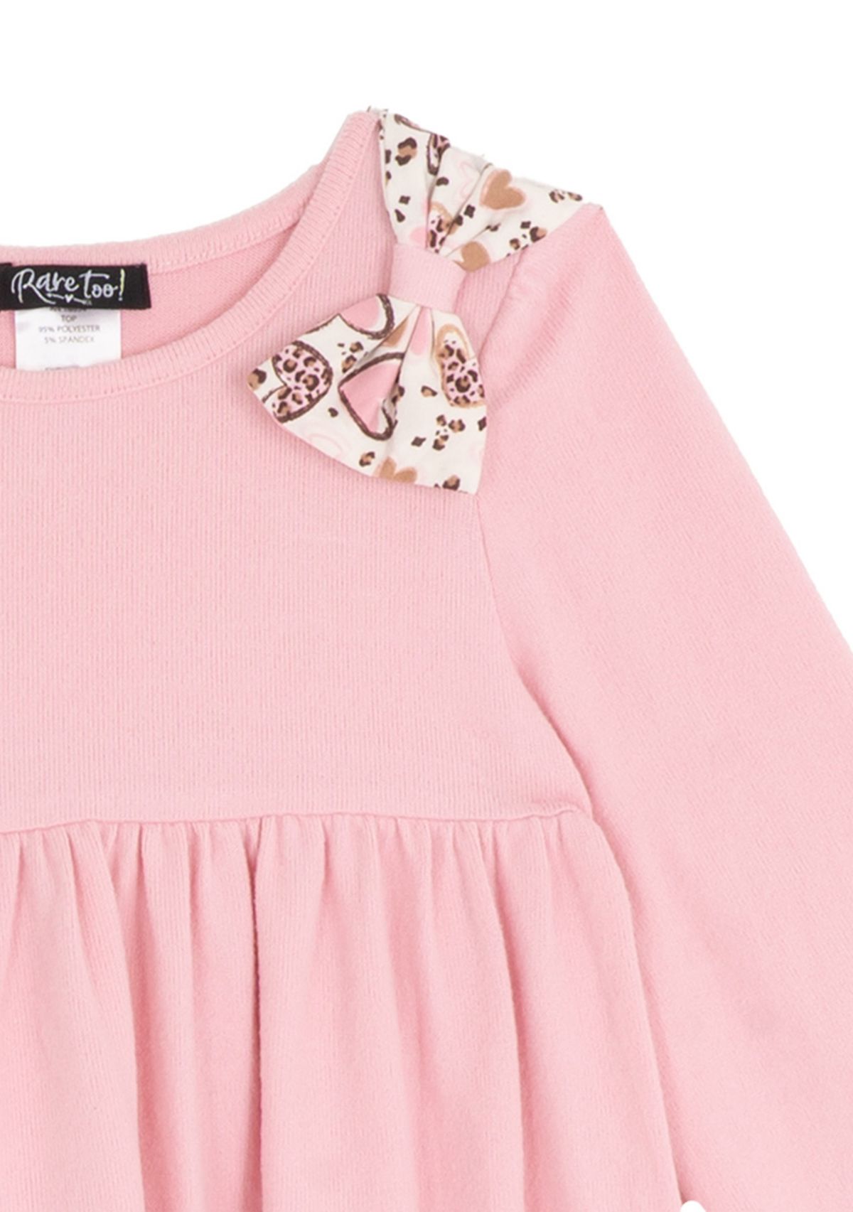 Toddler Girls Bow Top and Legging Set 