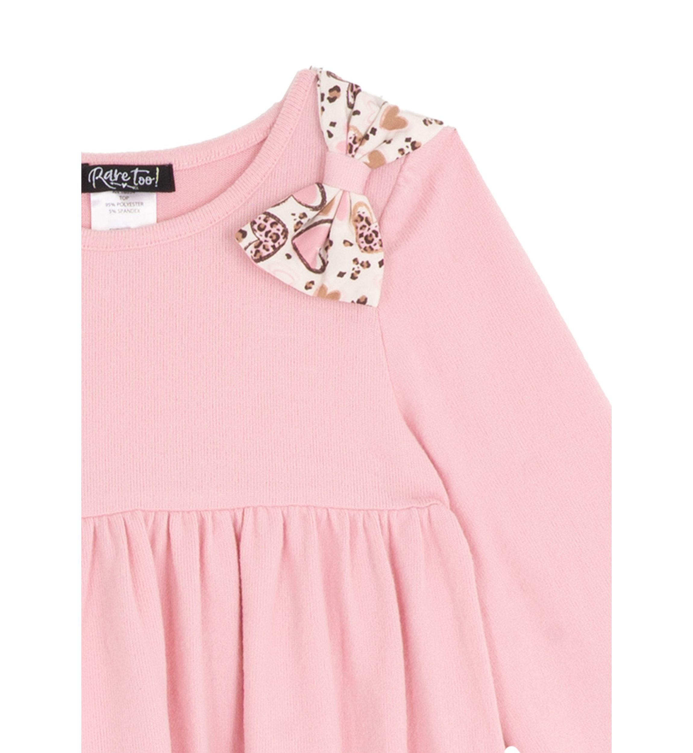 Toddler Girls Bow Top and Legging Set 