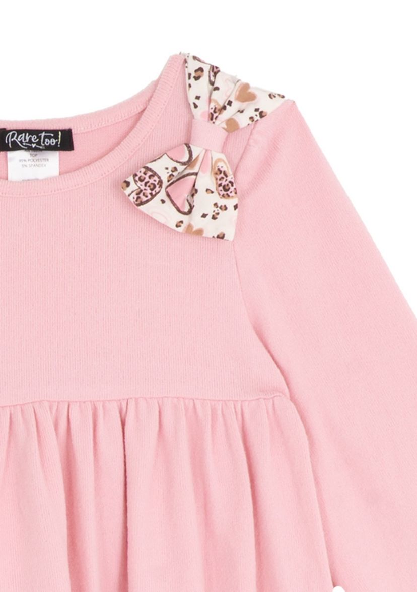 Toddler Girls Bow Top and Legging Set 